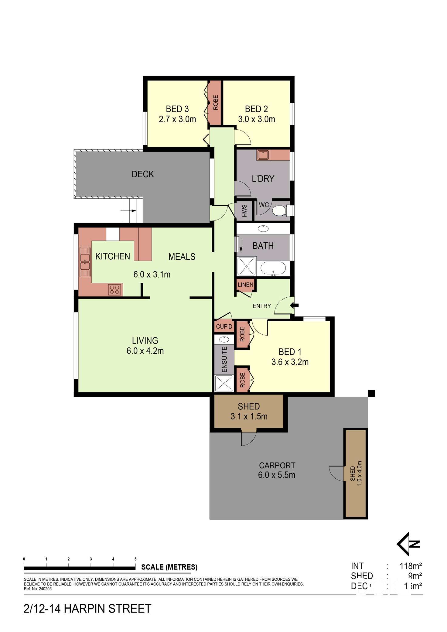 Floorplan of Homely unit listing, 2/12-14 Harpin Street, Strathdale VIC 3550