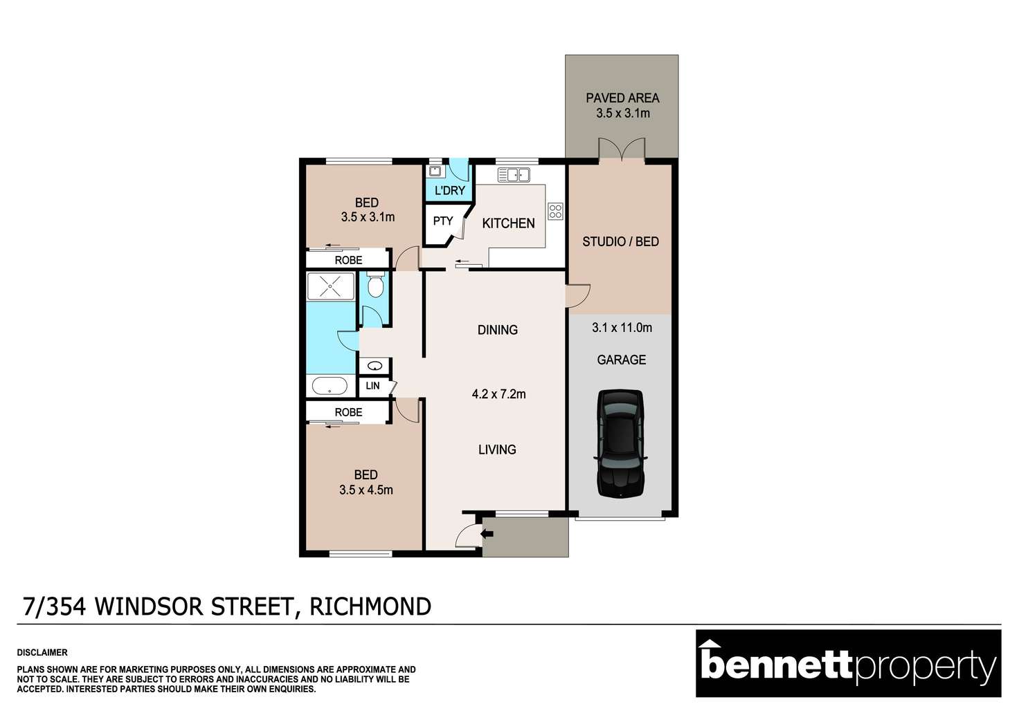 Floorplan of Homely house listing, 7/354 Windsor Street, Richmond NSW 2753