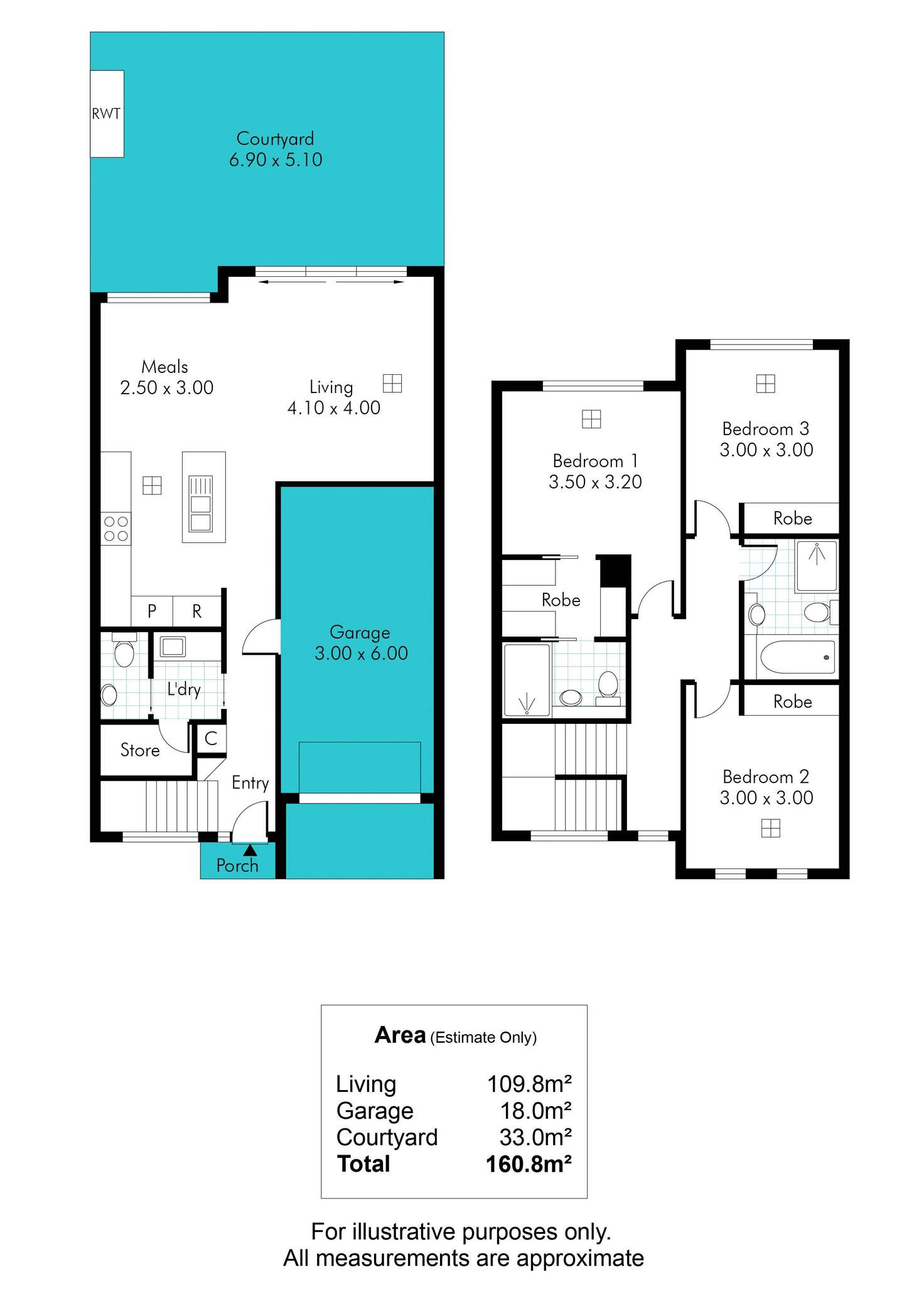 Floorplan of Homely house listing, 1D Letcher Road, Oaklands Park SA 5046