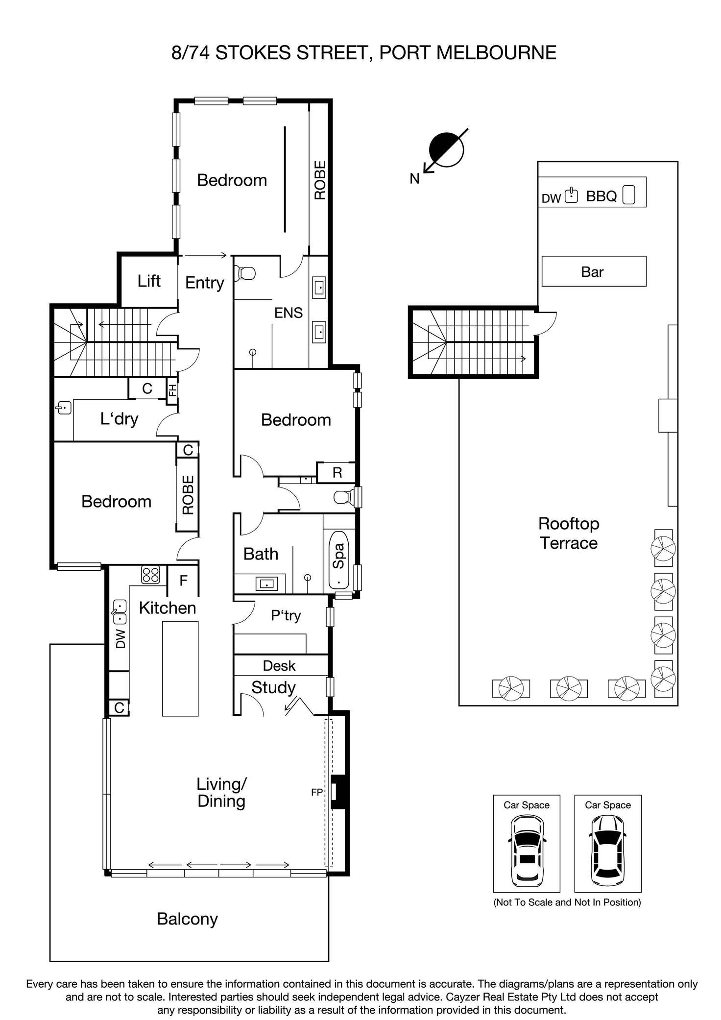 Floorplan of Homely apartment listing, 8/74 Stokes Street, Port Melbourne VIC 3207