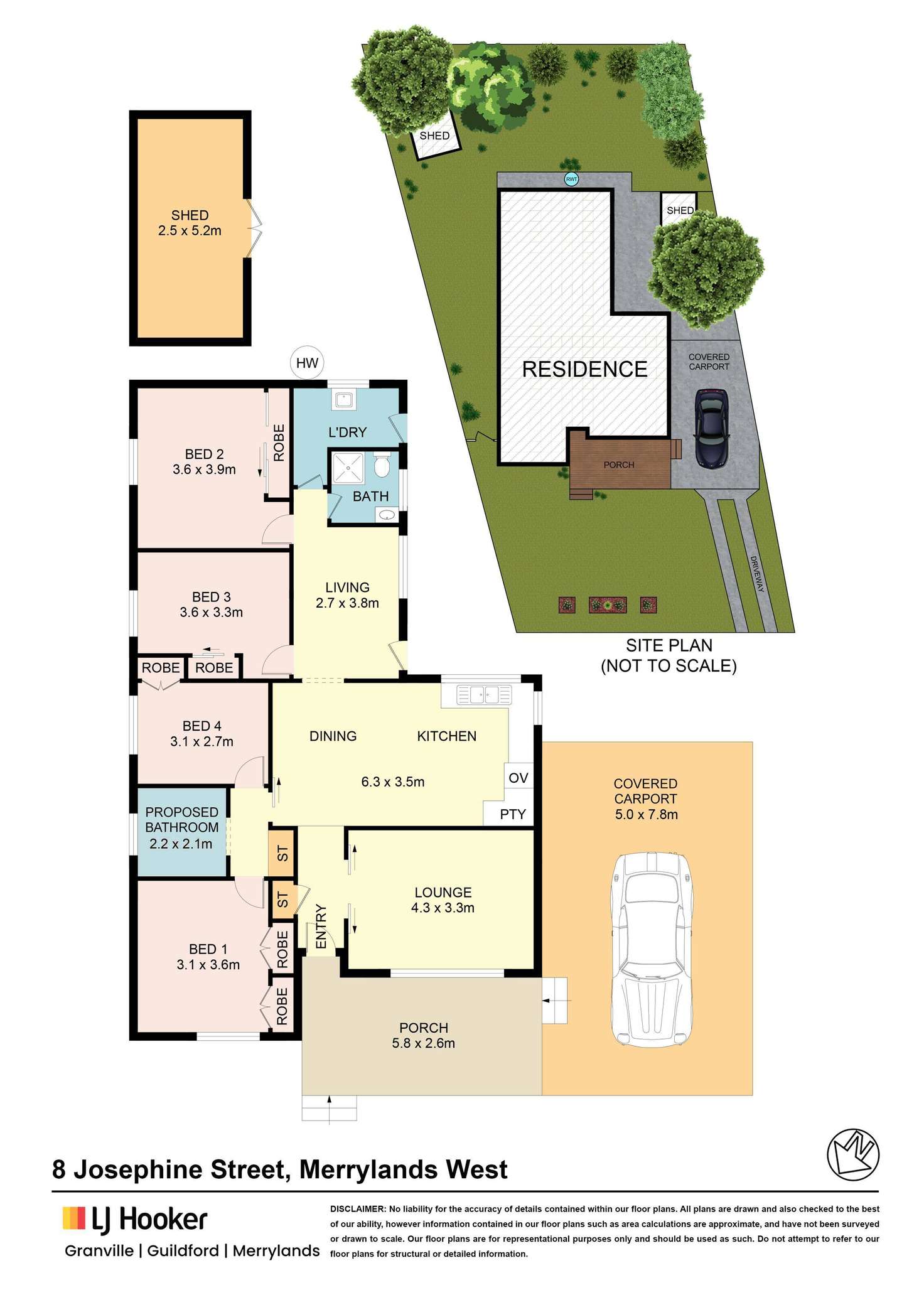 Floorplan of Homely house listing, 8 Josephine Street, Merrylands NSW 2160