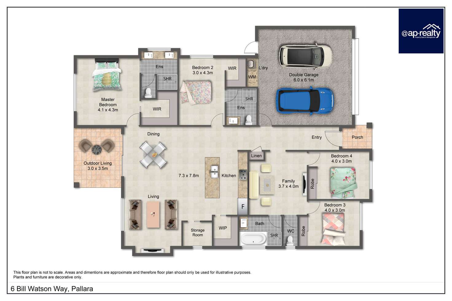 Floorplan of Homely house listing, 6 Bill Watson Way, Pallara QLD 4110