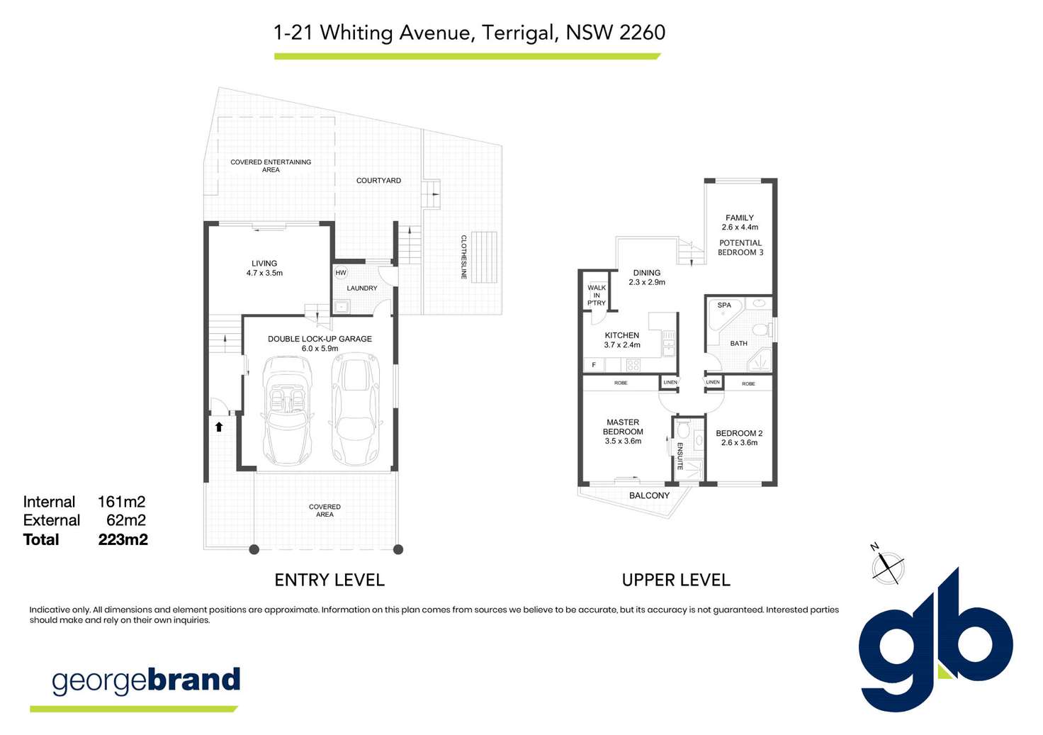 Floorplan of Homely townhouse listing, 1/21 Whiting Avenue, Terrigal NSW 2260