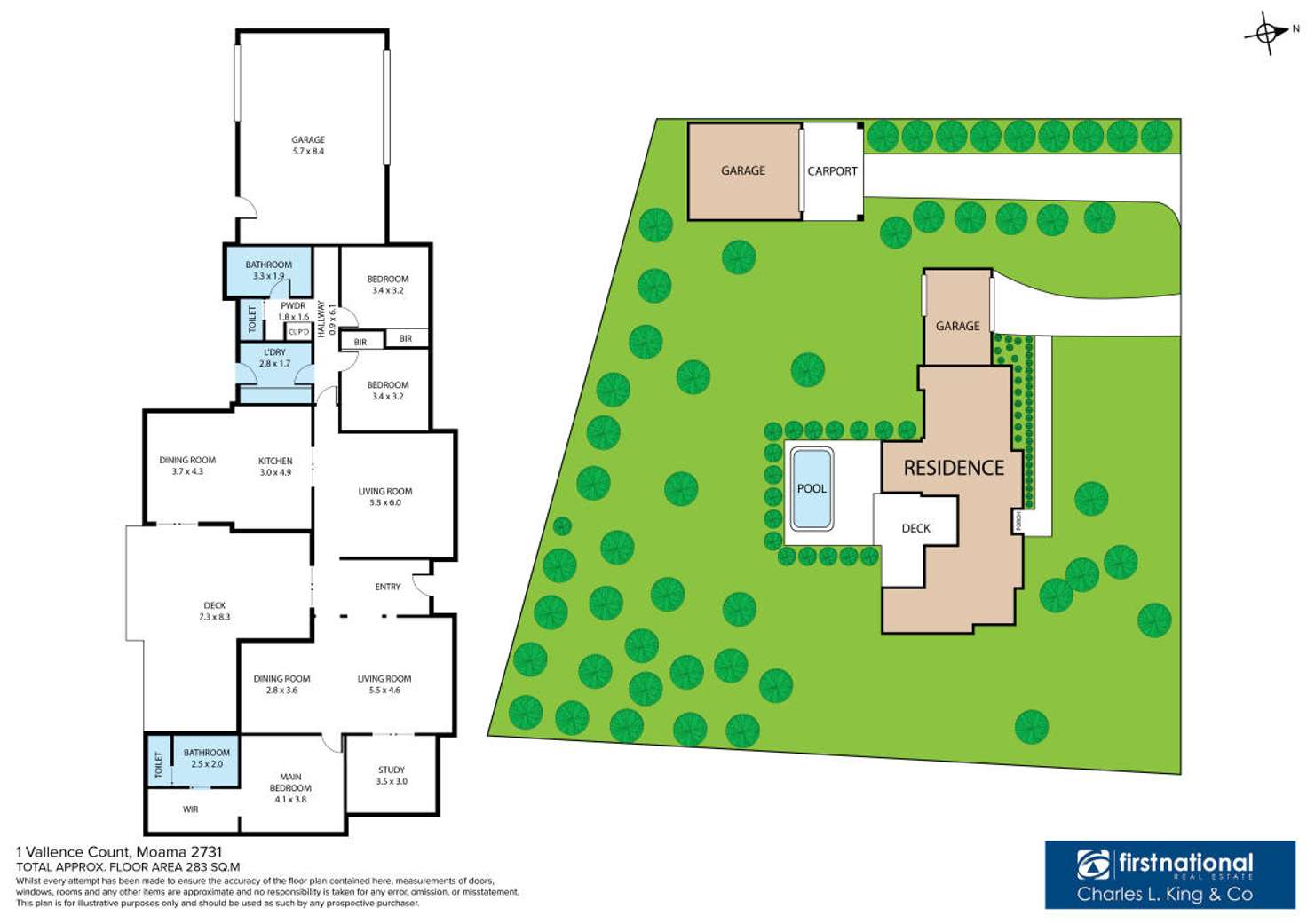 Floorplan of Homely house listing, 1 Vallence Court, Moama NSW 2731