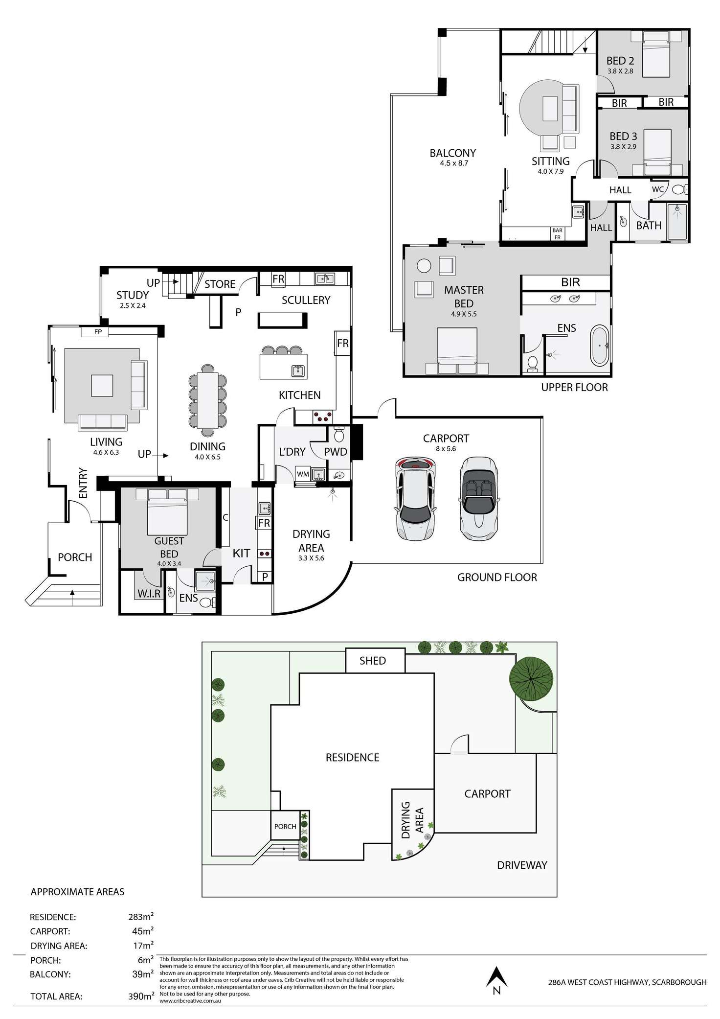 Floorplan of Homely house listing, 286a West Coast Highway, Scarborough WA 6019