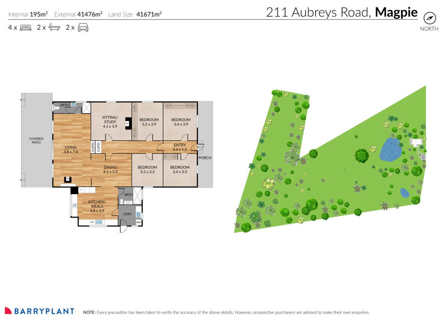 Floorplan of Homely house listing, 211 Aubreys Road, Magpie VIC 3352