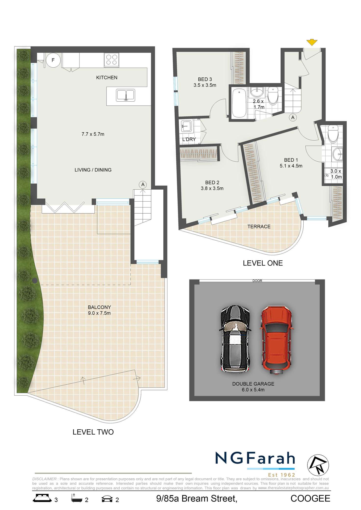 Floorplan of Homely apartment listing, 9/85A Bream Street, Coogee NSW 2034