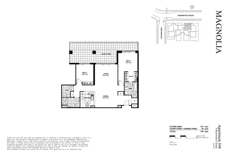 Floorplan of Homely apartment listing, 104/4 Rosewater Circuit, Breakfast Point NSW 2137