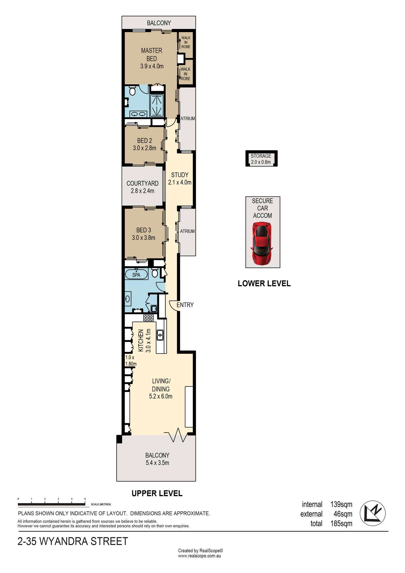 Floorplan of Homely apartment listing, 2/35 Wyandra Street, Teneriffe QLD 4005