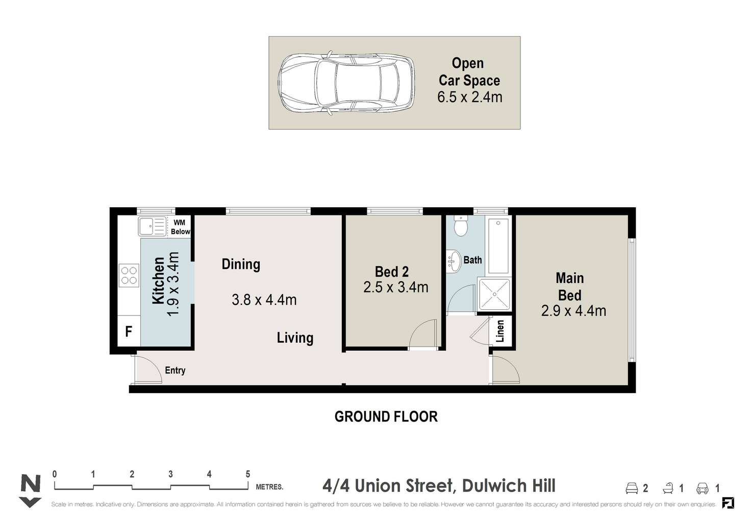 Floorplan of Homely apartment listing, 4/4 Union Street, Dulwich Hill NSW 2203