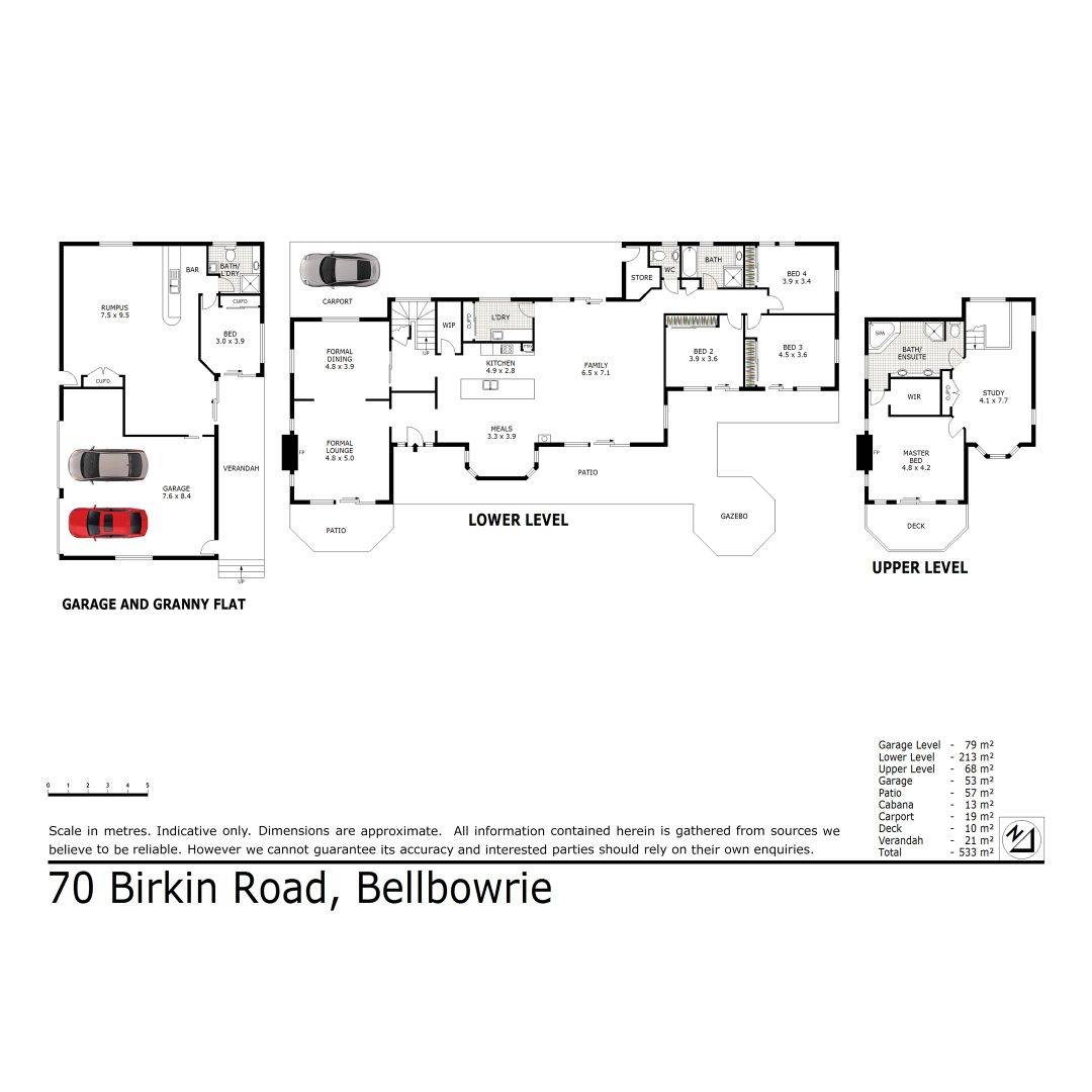 Floorplan of Homely acreageSemiRural listing, 70 Birkin Road, Bellbowrie QLD 4070