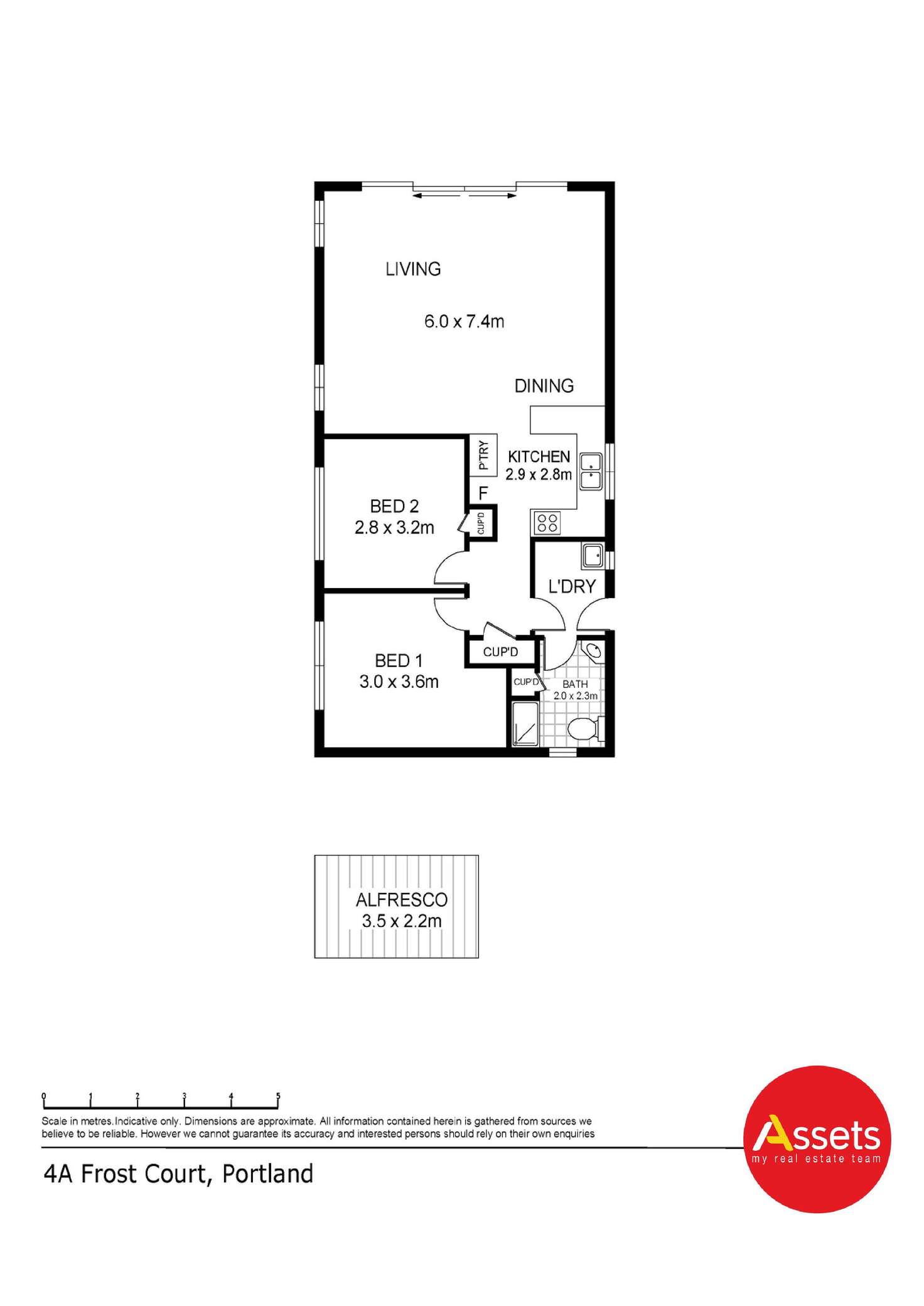 Floorplan of Homely house listing, 4A Frost Court, Portland VIC 3305