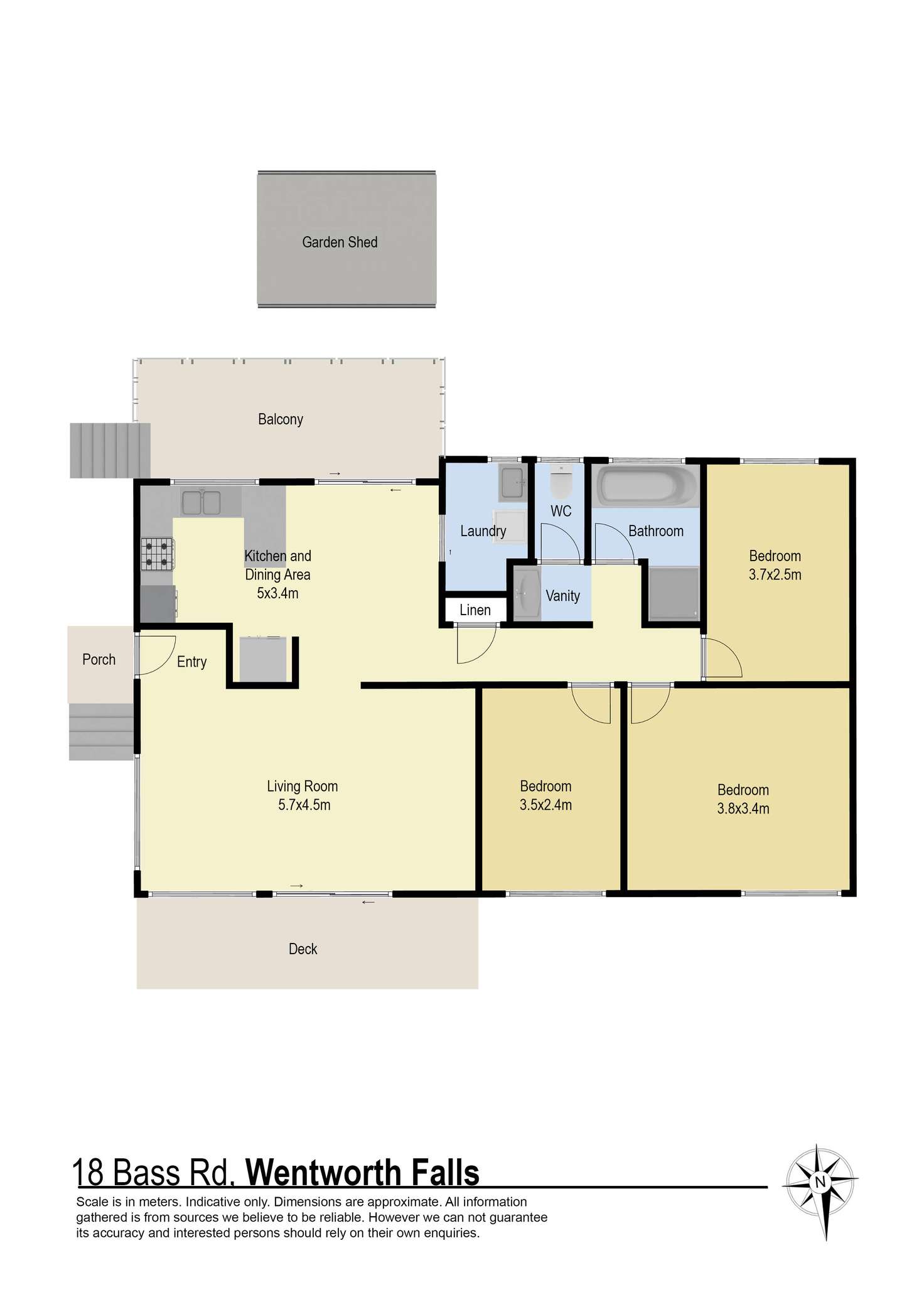 Floorplan of Homely house listing, 18 Bass Road, Wentworth Falls NSW 2782