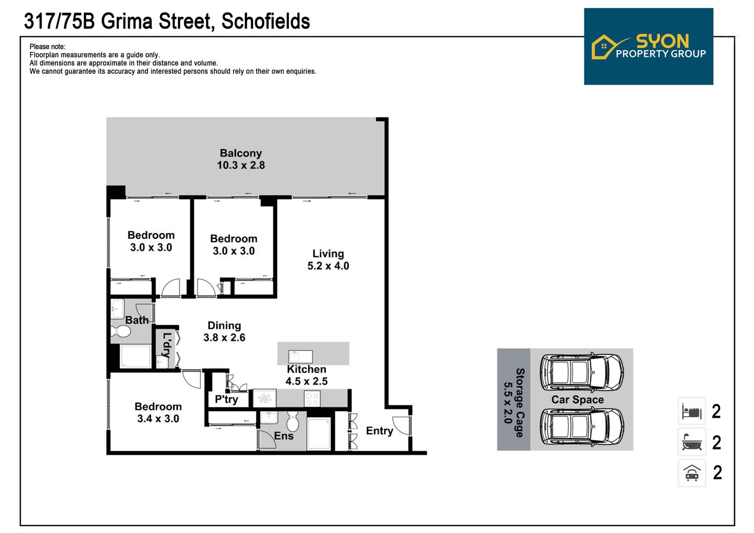 Floorplan of Homely apartment listing, 317/75B Grima Street, Schofields NSW 2762