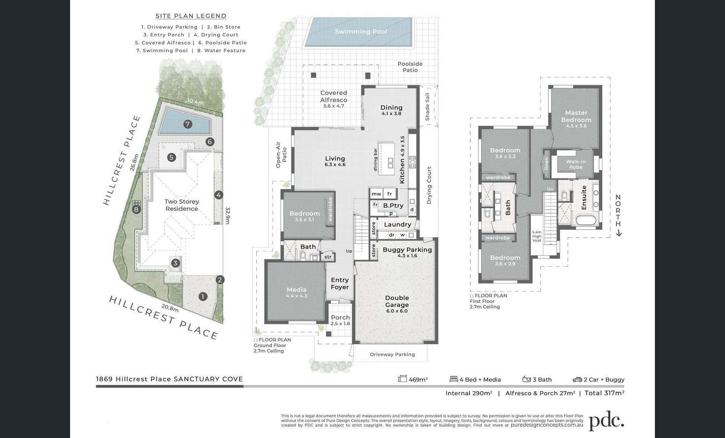 Floorplan of Homely house listing, 1869 Hillcrest Place, Sanctuary Cove QLD 4212