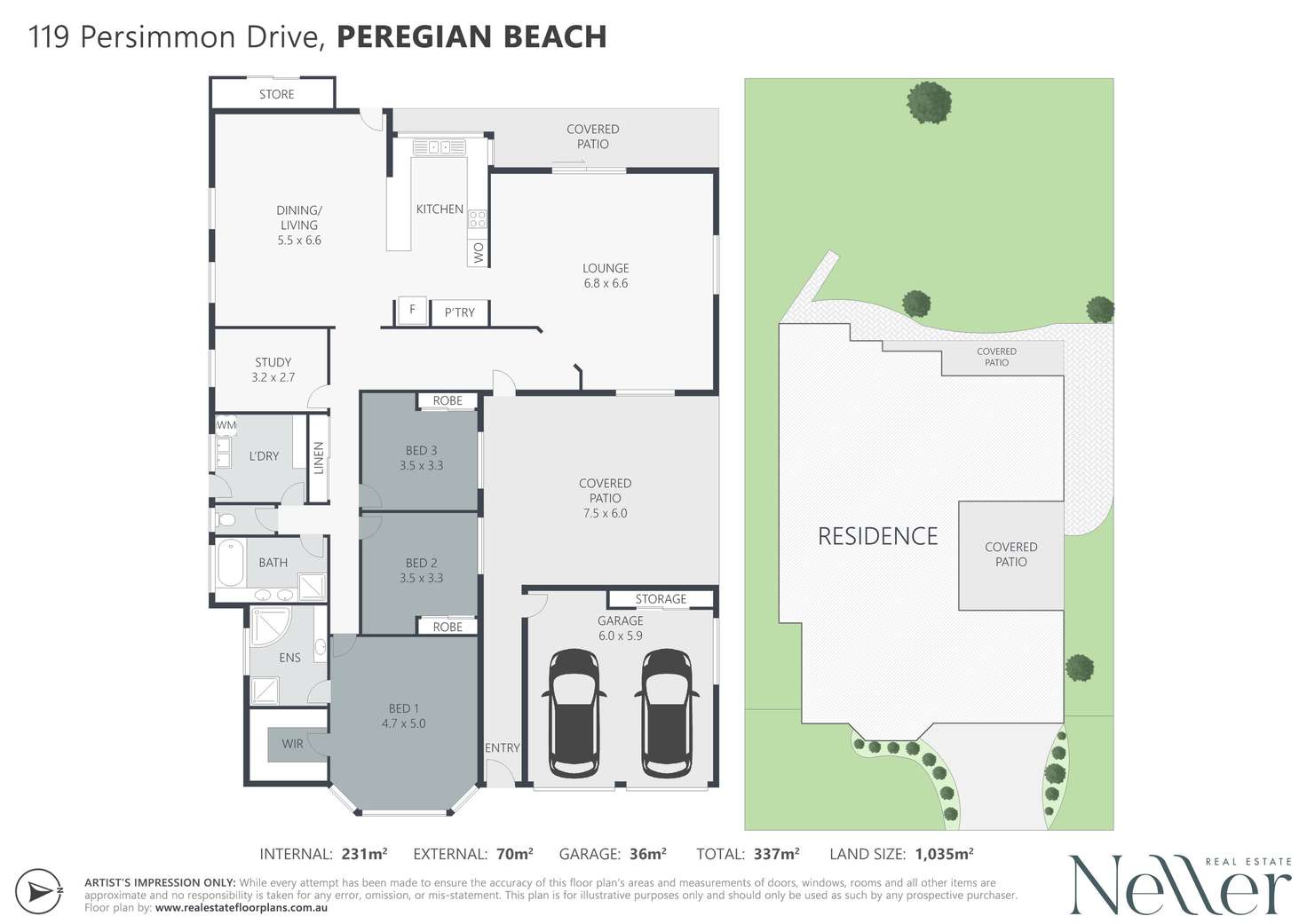 Floorplan of Homely house listing, 119 Persimmon Drive, Peregian Beach QLD 4573