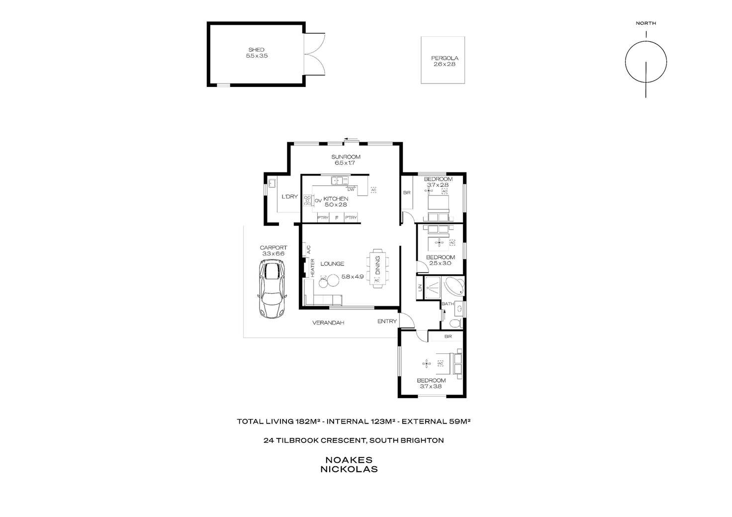 Floorplan of Homely house listing, 24 Tilbrook Crescent, South Brighton SA 5048