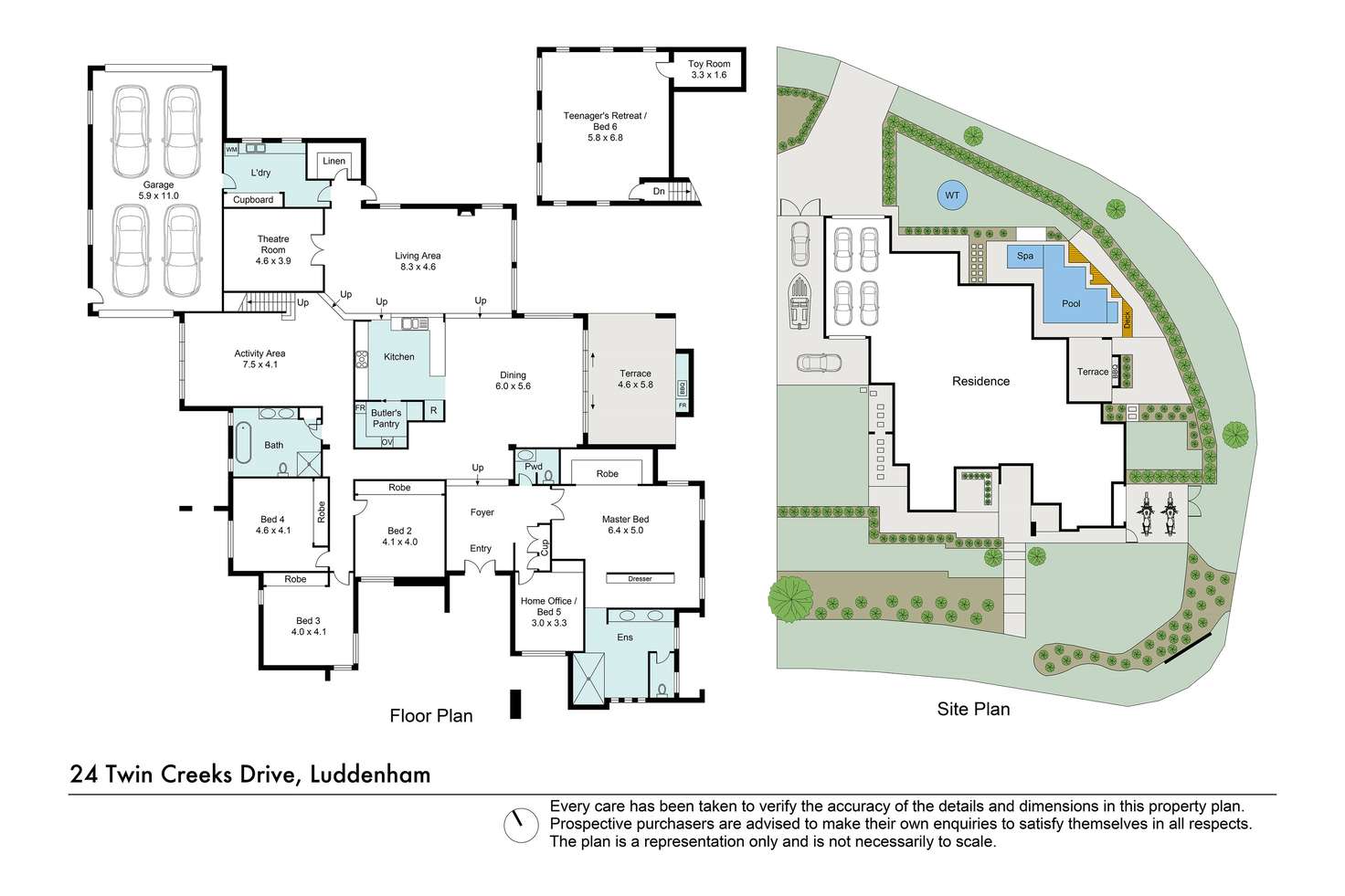 Floorplan of Homely house listing, 24 Twin Creeks Drive, Luddenham NSW 2745