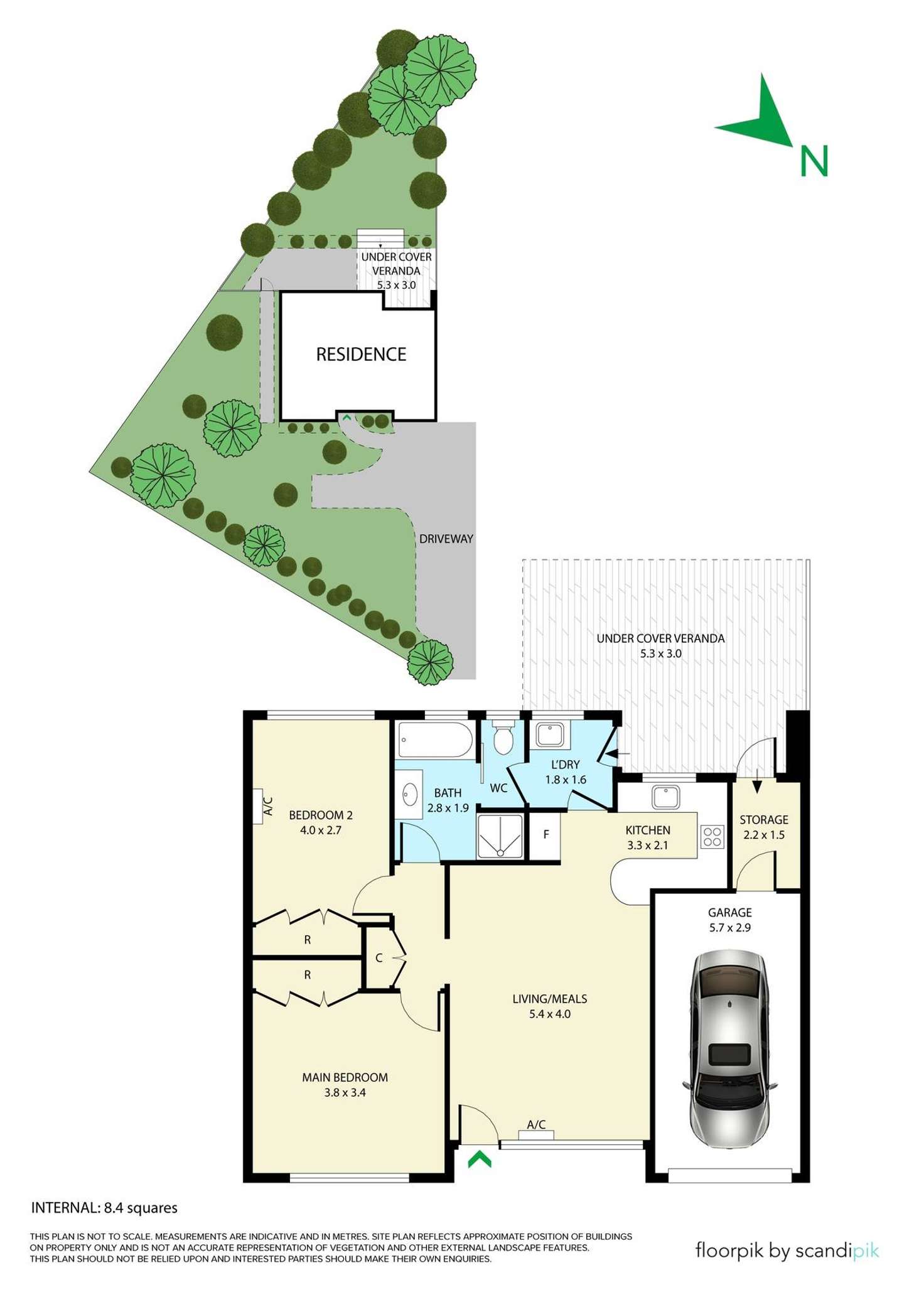 Floorplan of Homely unit listing, 42/61 Fraser Crescent, Wantirna South VIC 3152