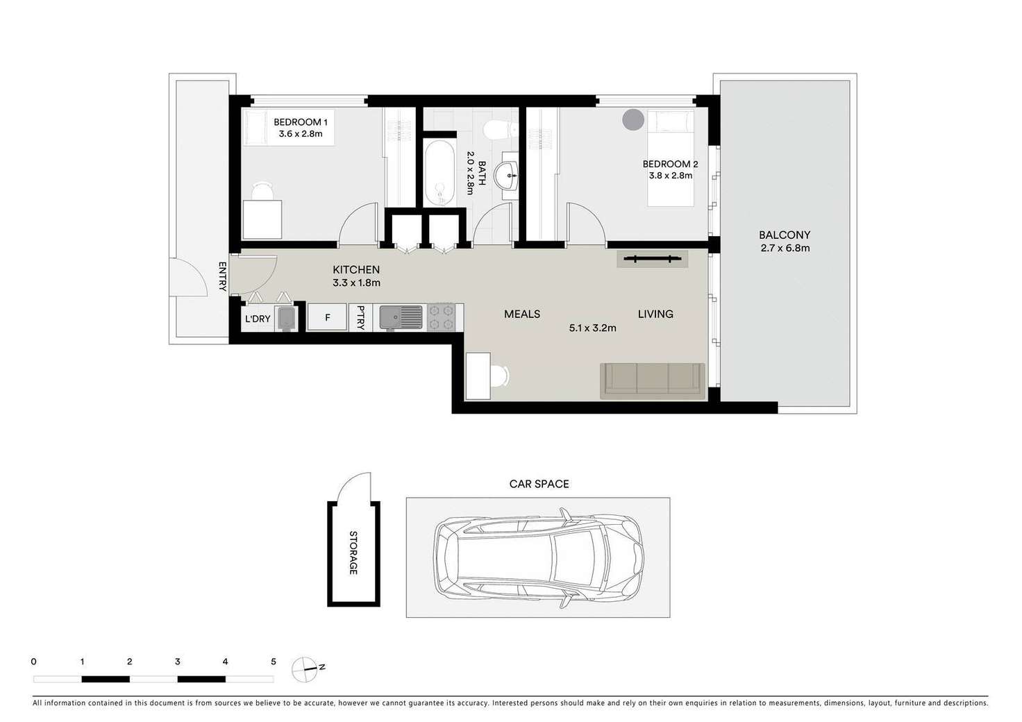 Floorplan of Homely apartment listing, 101/264 Waterdale Road, Ivanhoe VIC 3079