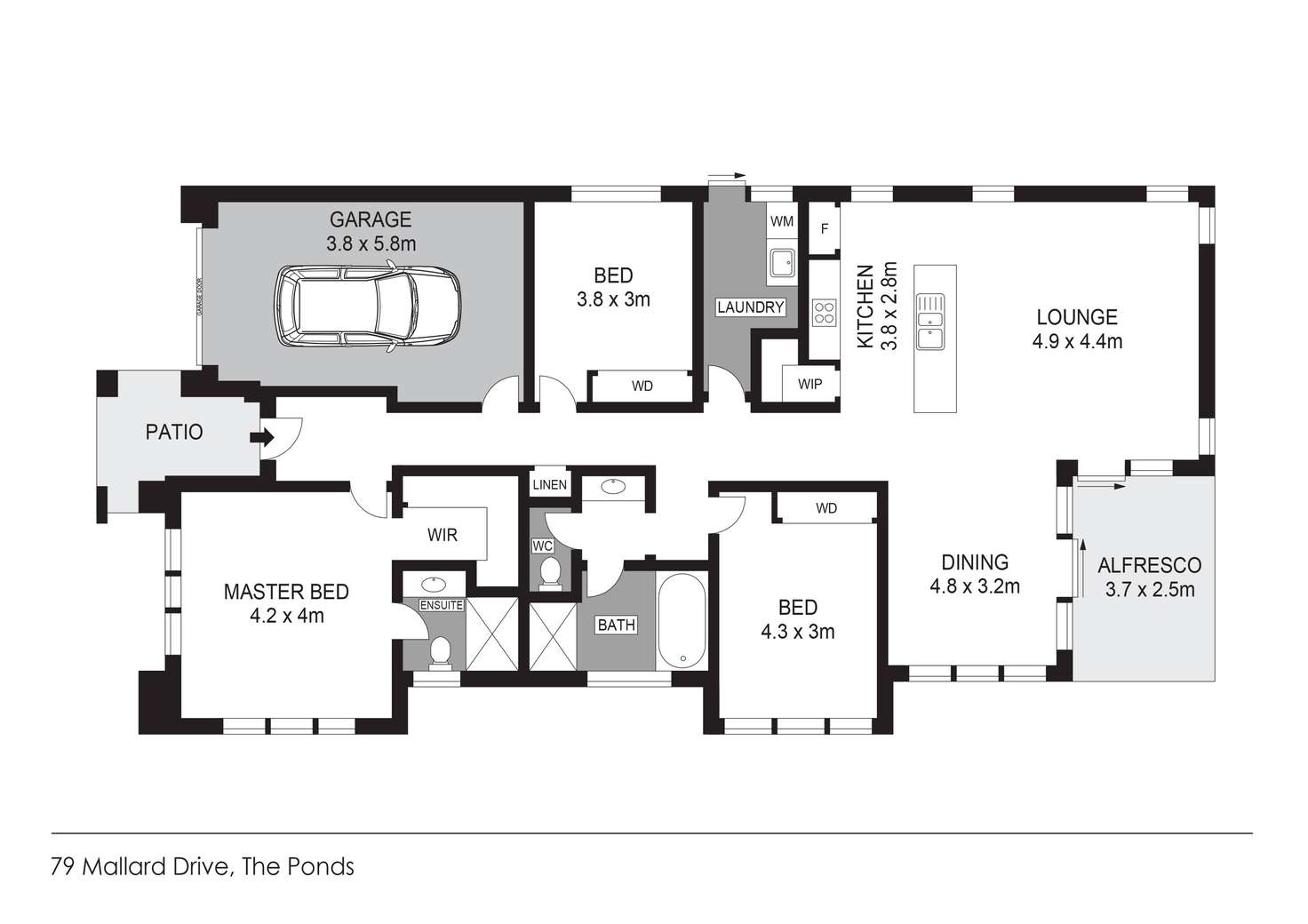 Floorplan of Homely house listing, 79 Mallard Drive, The Ponds NSW 2769