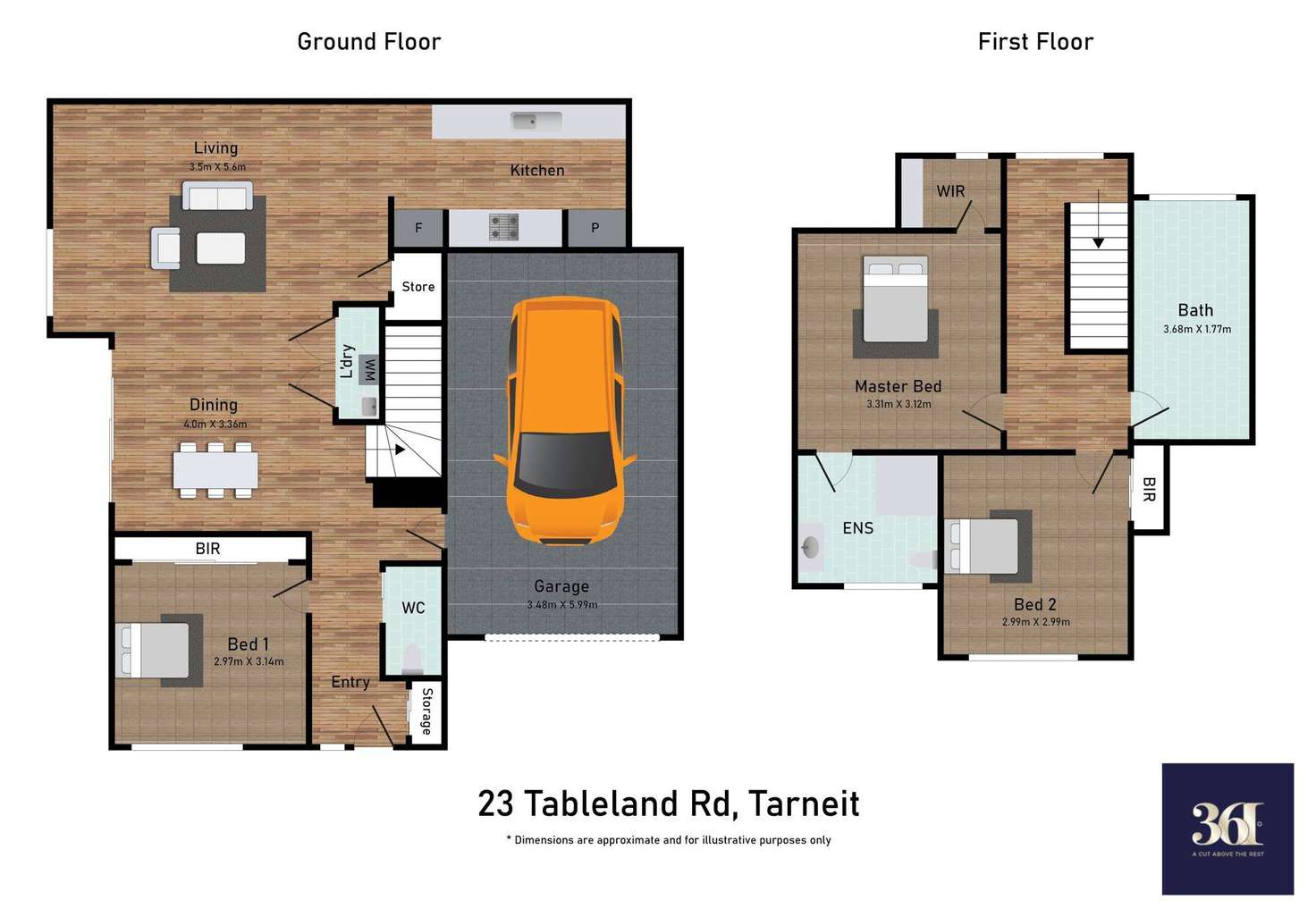 Floorplan of Homely unit listing, 23A Tableland Road, Tarneit VIC 3029