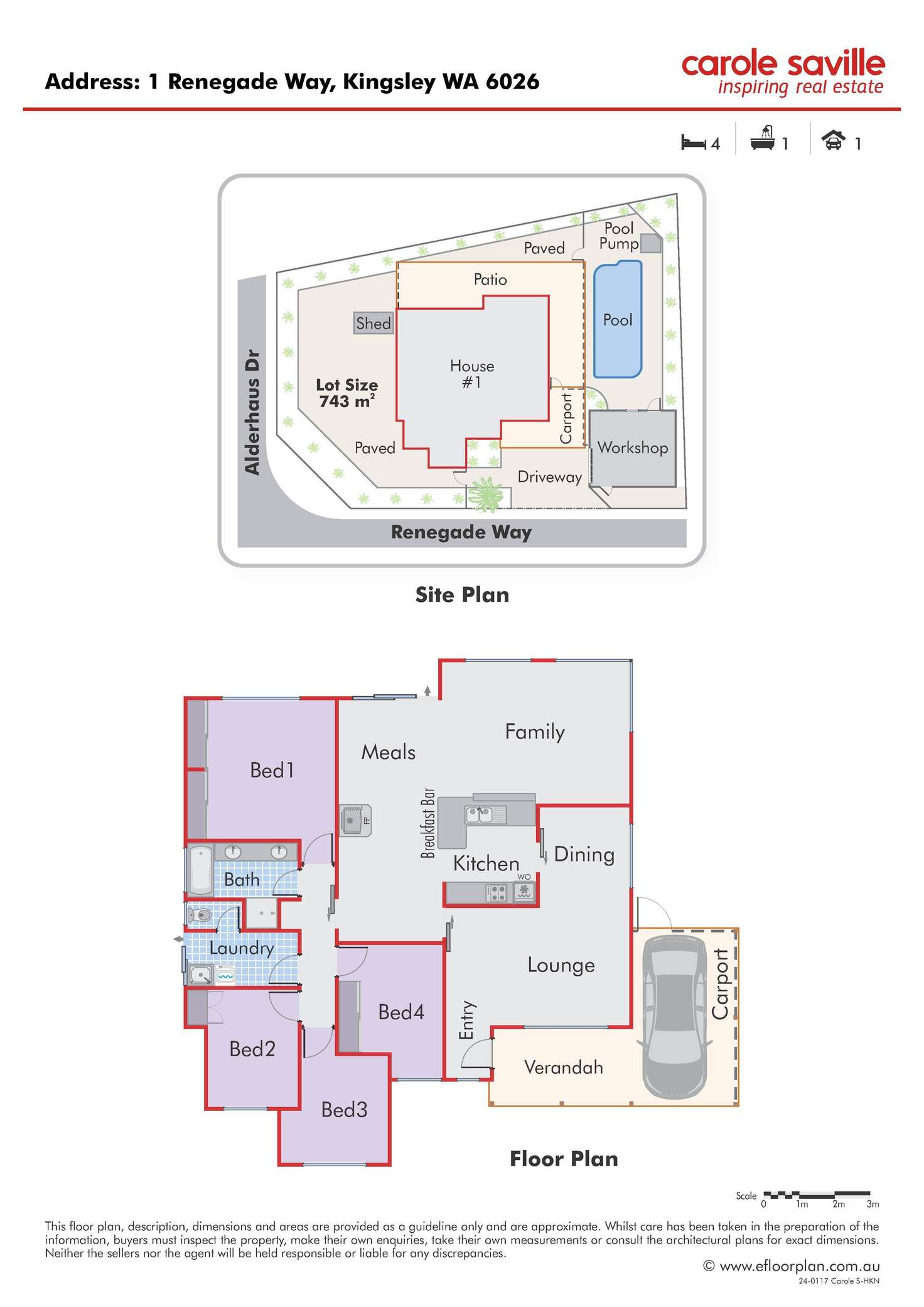 Floorplan of Homely house listing, 1 Renegade Way, Kingsley WA 6026