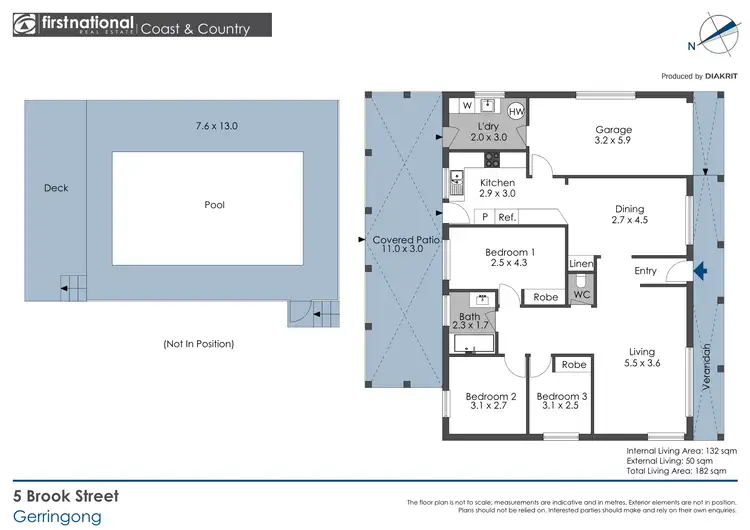 Floorplan of Homely house listing, 5 Brook Street, Gerringong NSW 2534