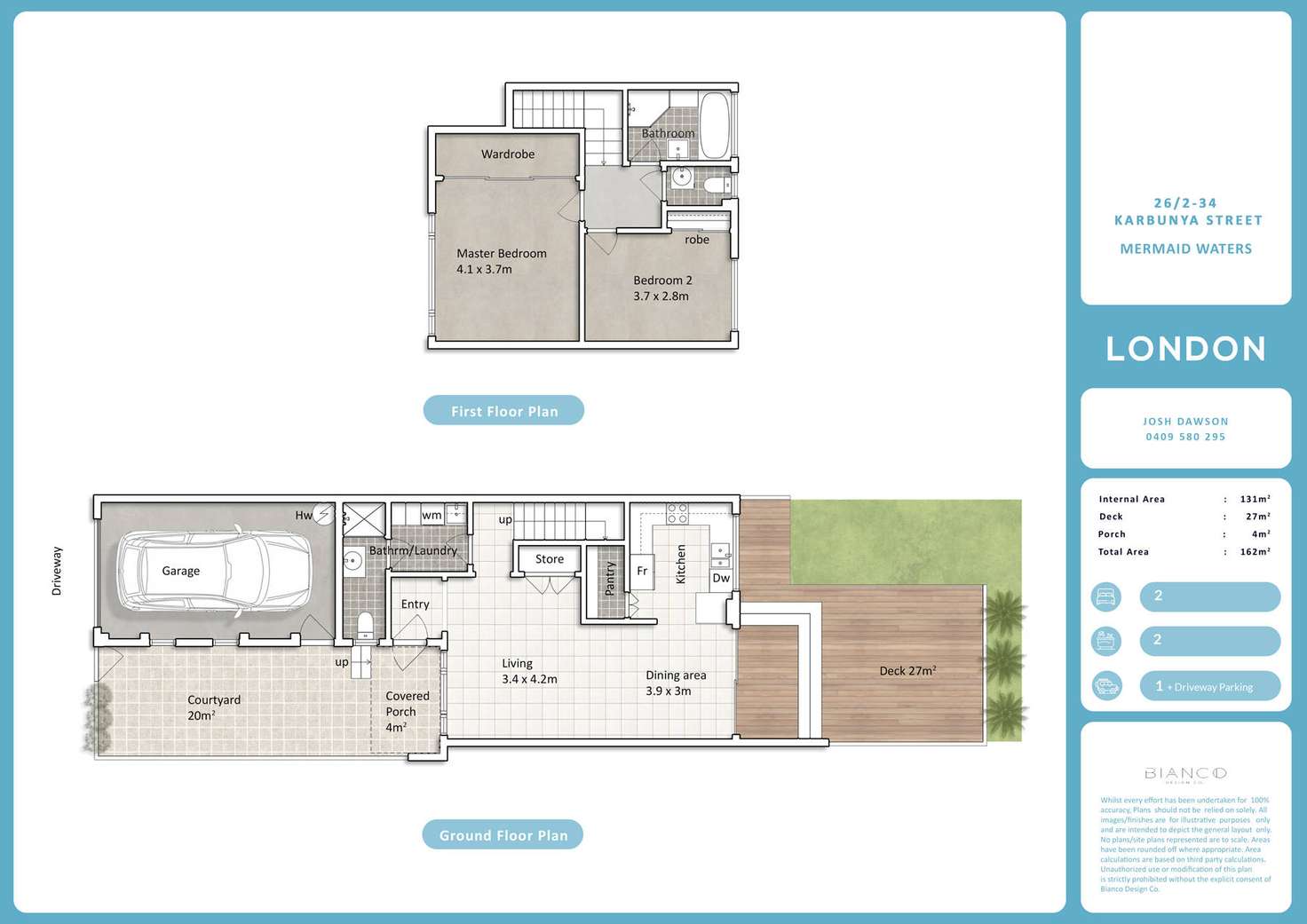 Floorplan of Homely townhouse listing, 26/2-34 Karbunya Street, Mermaid Waters QLD 4218