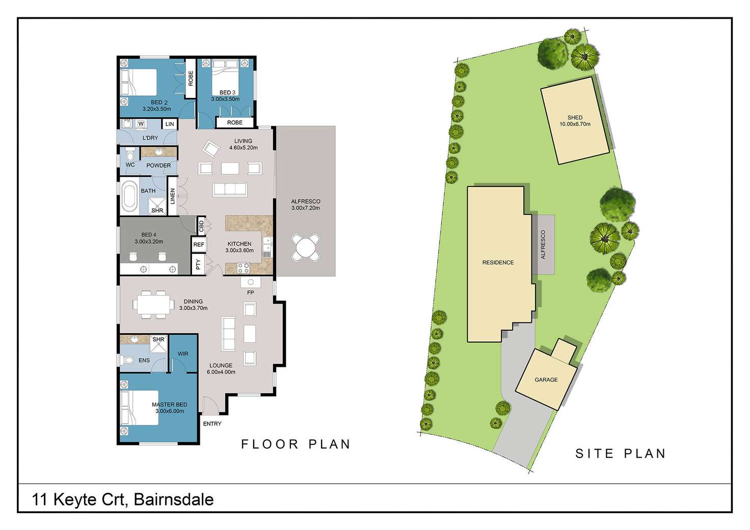 Floorplan of Homely house listing, 11 Keyte Court, Bairnsdale VIC 3875
