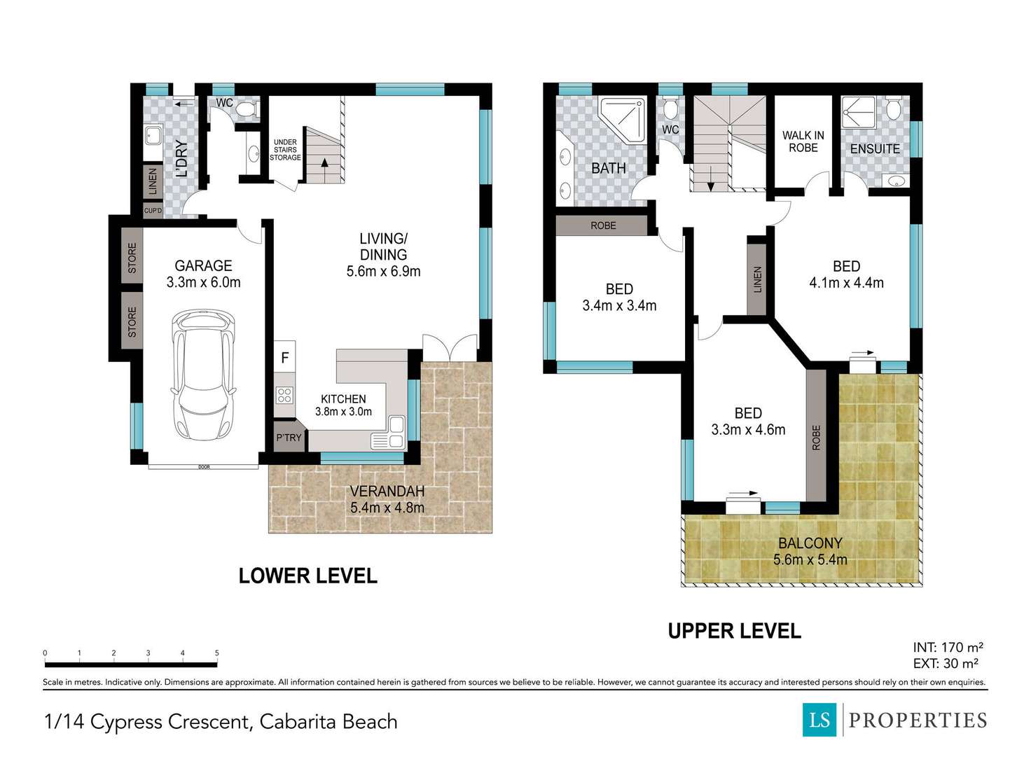 Floorplan of Homely house listing, 1/14 Cypress Crescent, Cabarita Beach NSW 2488