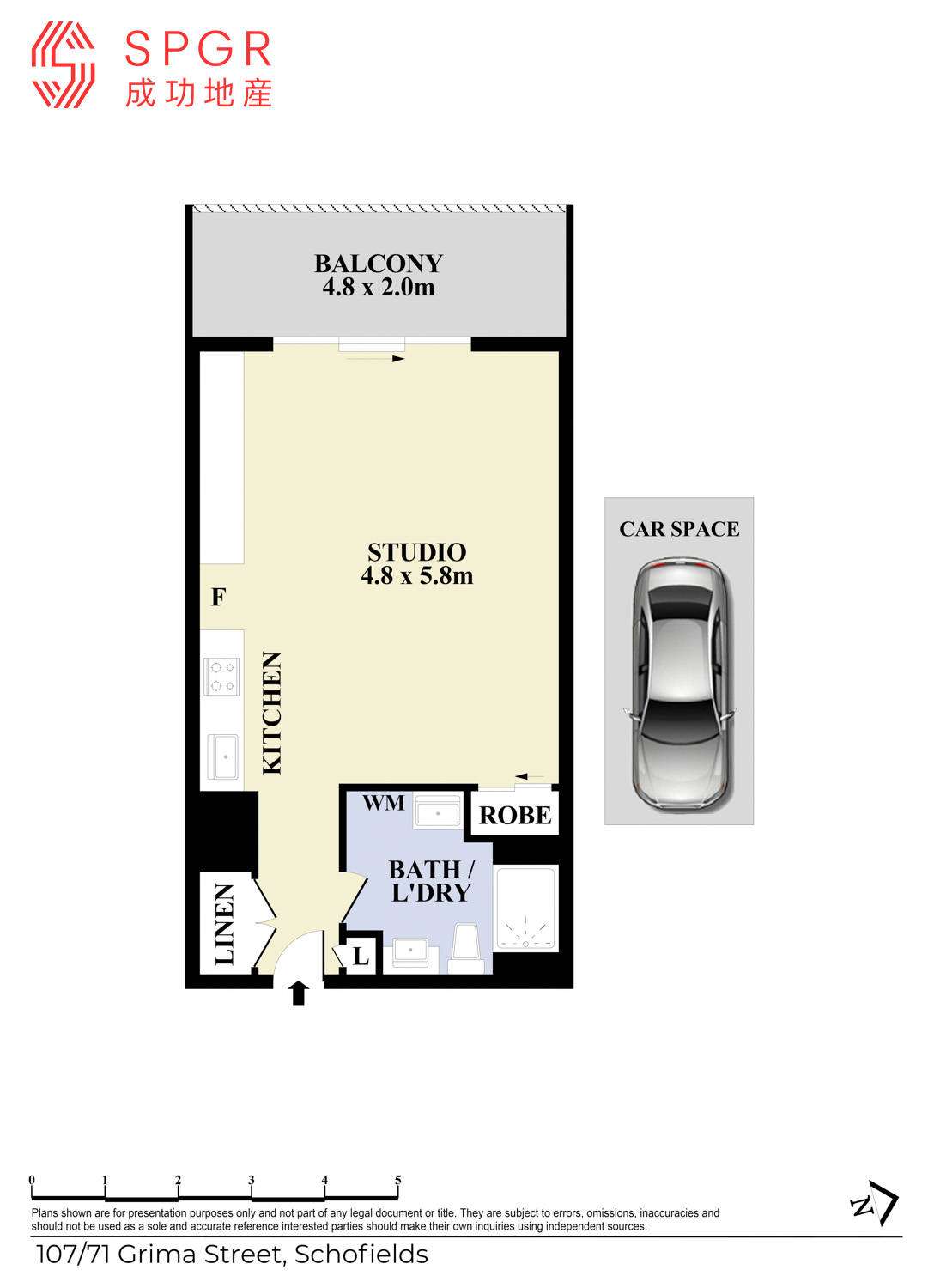 Floorplan of Homely apartment listing, 107/71 Grima Street, Schofields NSW 2762