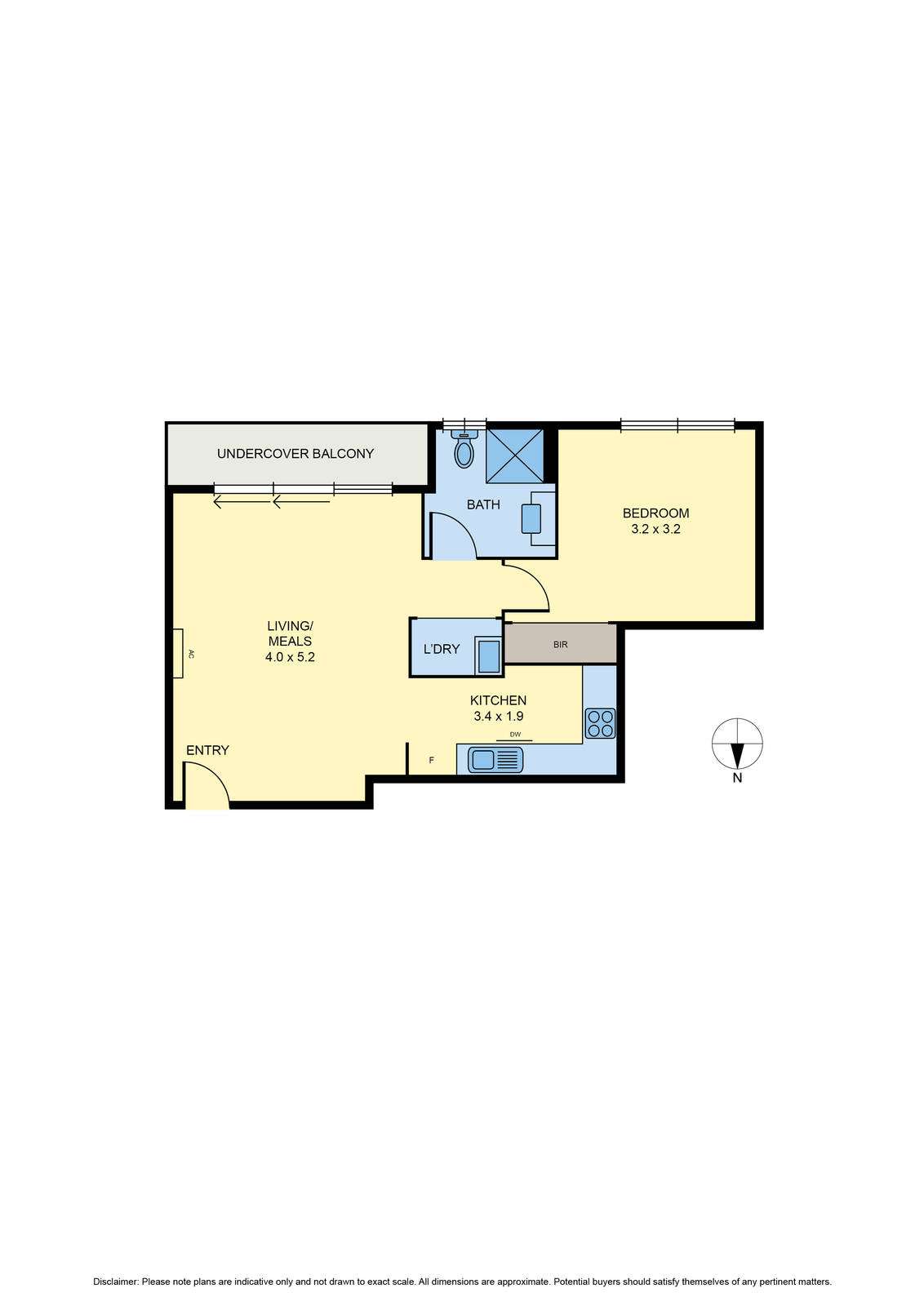 Floorplan of Homely apartment listing, 208/17 Robbs Parade, Northcote VIC 3070