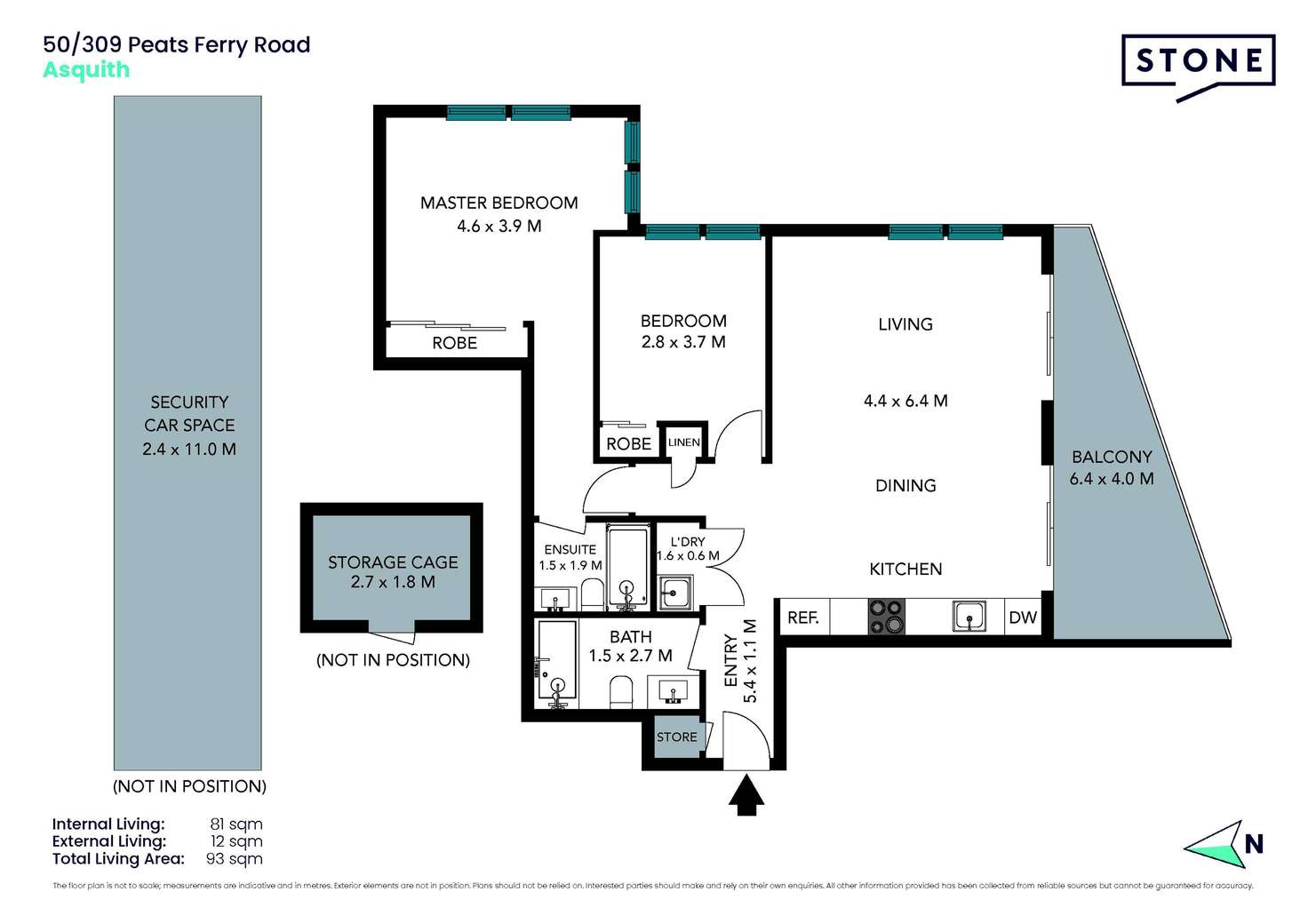 Floorplan of Homely apartment listing, 50/309-311 Peats Ferry Road, Asquith NSW 2077