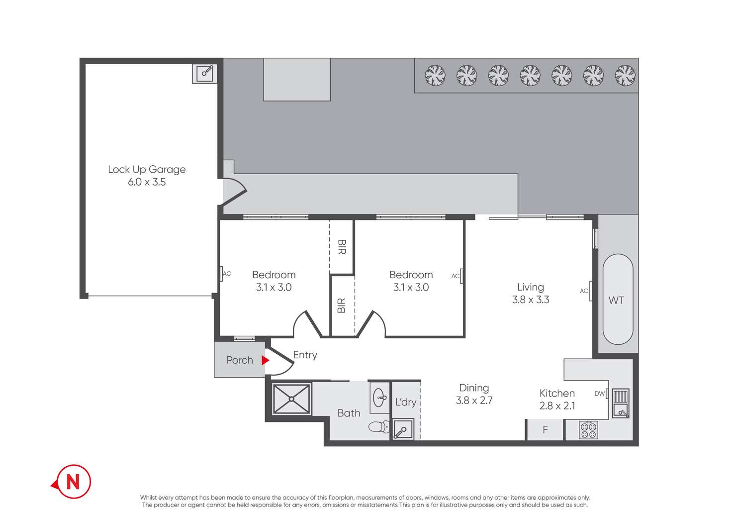 Floorplan of Homely unit listing, 6/30 Blenheim Road, Newport VIC 3015