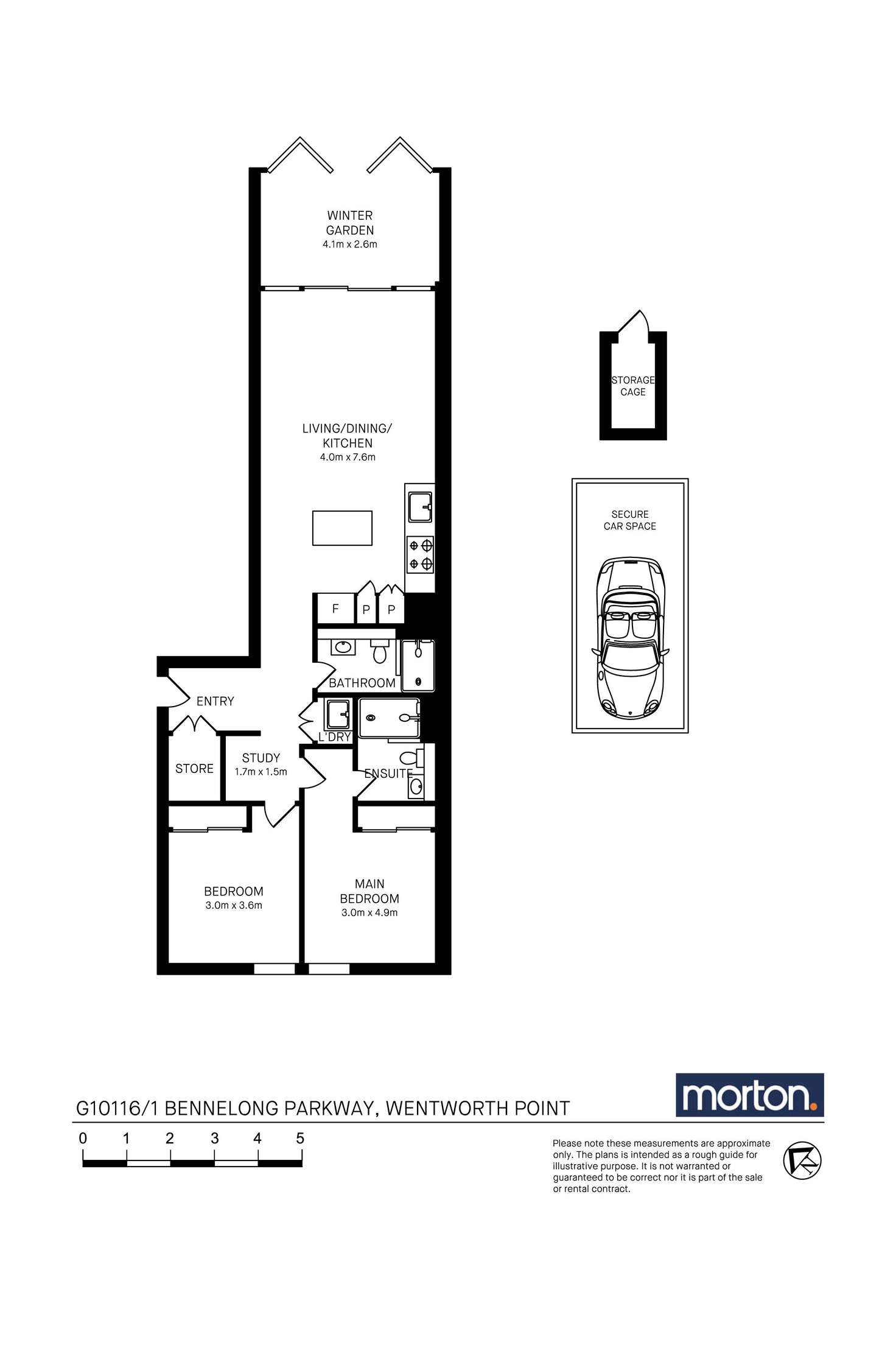 Floorplan of Homely apartment listing, G10116/1 Bennelong Parkway, Wentworth Point NSW 2127