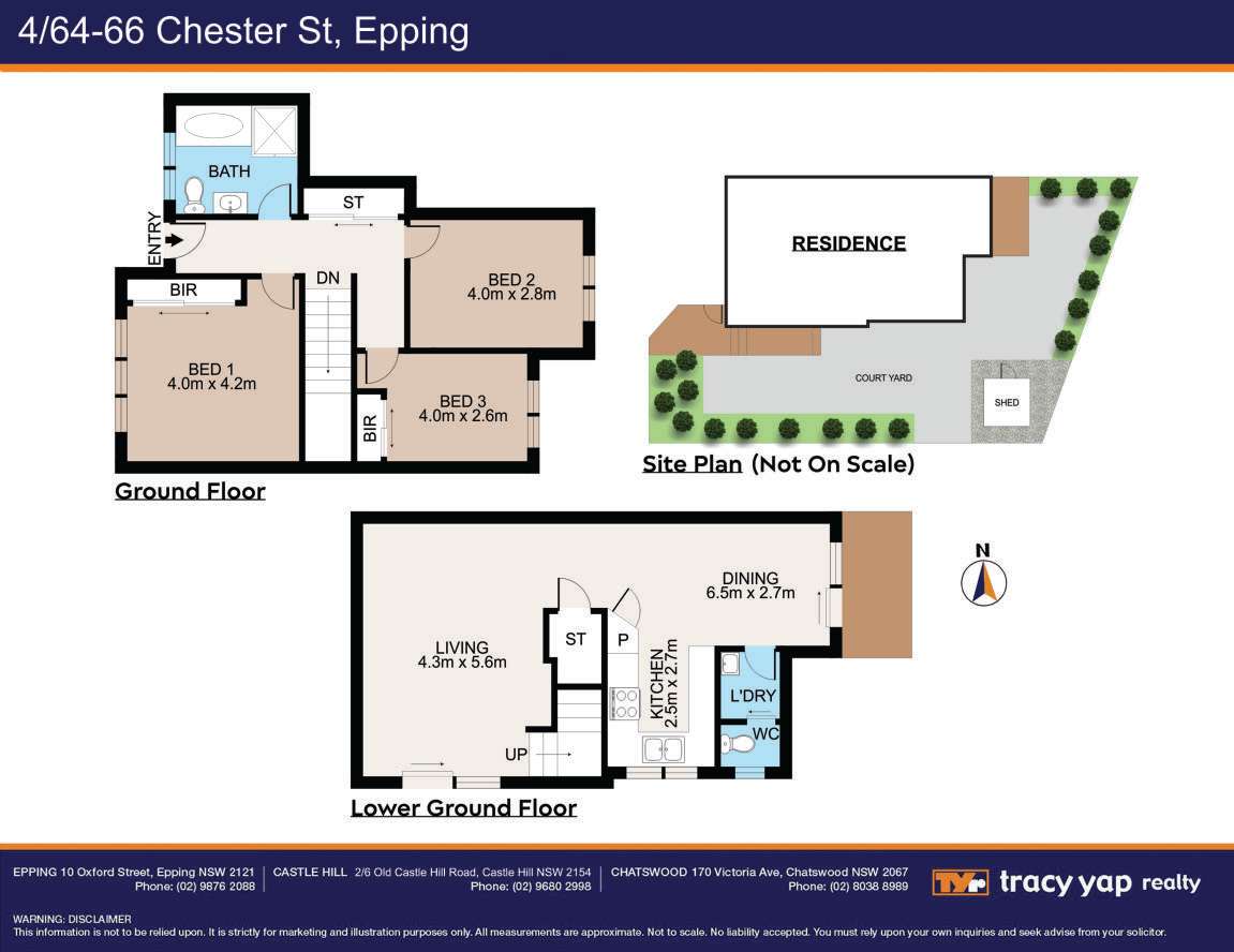 Floorplan of Homely townhouse listing, 4/64-66 Chester Street, Epping NSW 2121