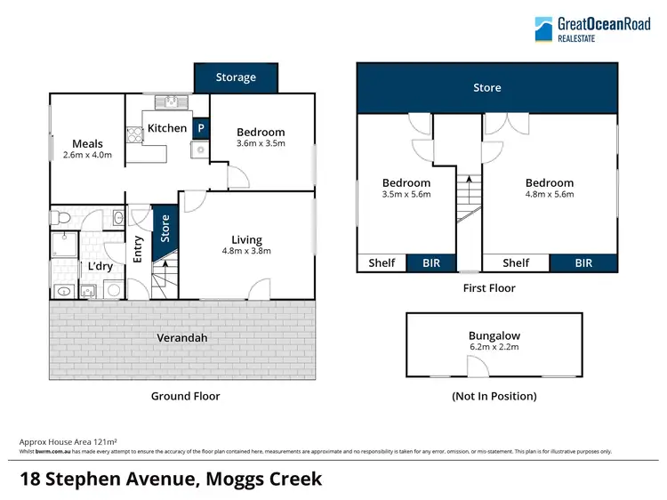 Floorplan of Homely house listing, 18 Stephen Avenue, Moggs Creek VIC 3231