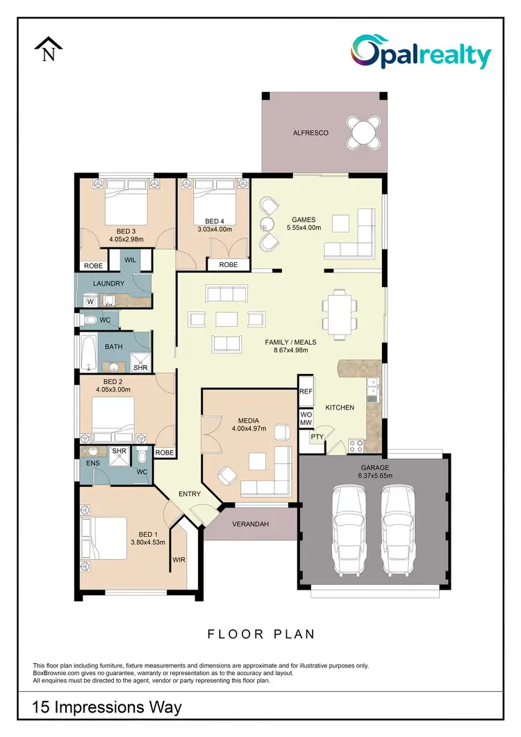 Floorplan of Homely house listing, 15 Impressions Way, Singleton WA 6175