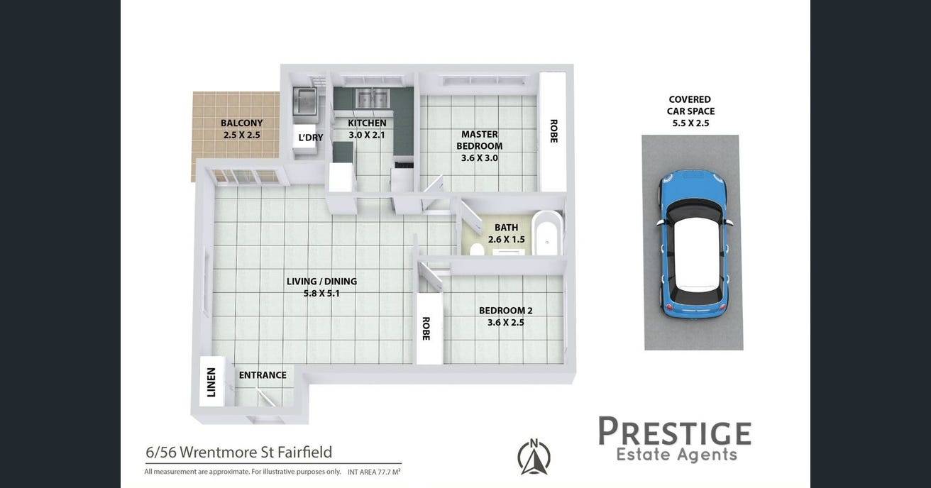 Floorplan of Homely unit listing, 6/56 Wrentmore Street, Fairfield NSW 2165