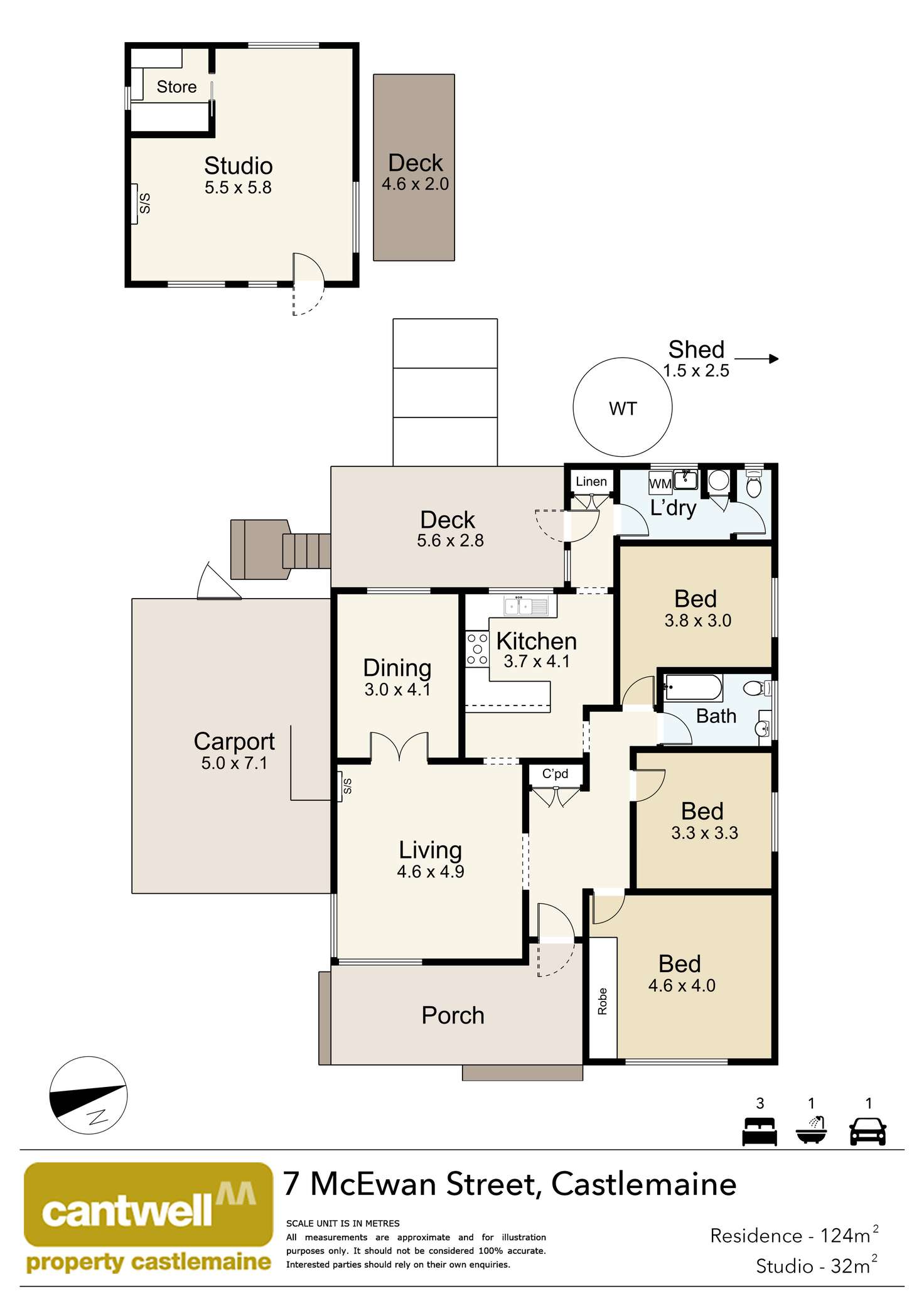 Floorplan of Homely house listing, 7 McEwan Street, Castlemaine VIC 3450