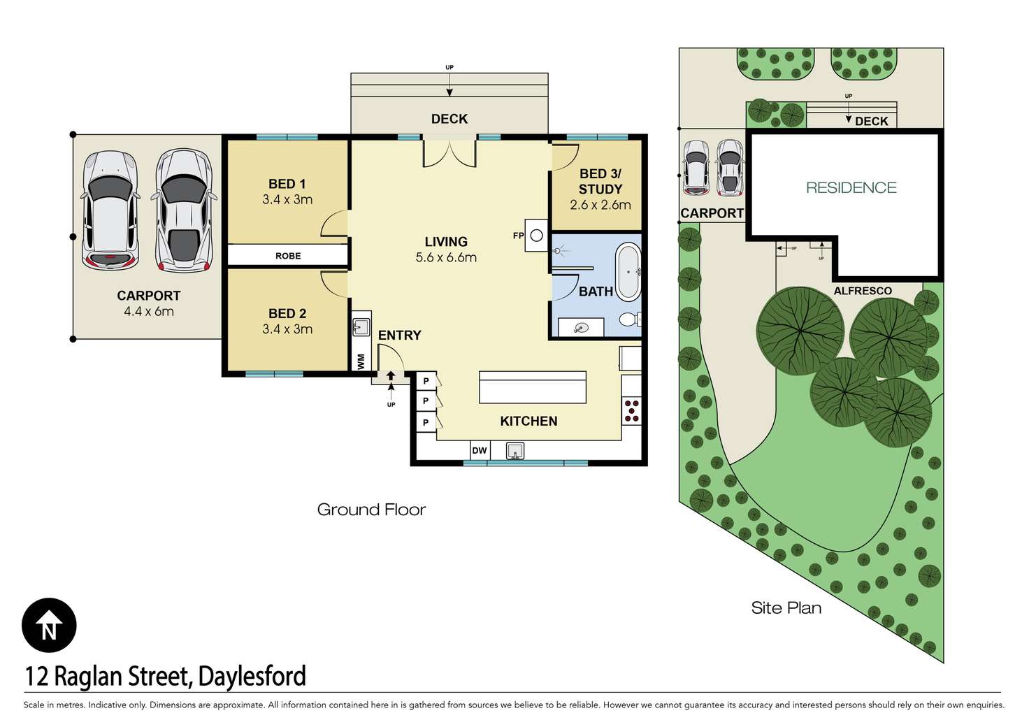 Floorplan of Homely house listing, 12 Raglan Street, Daylesford VIC 3460
