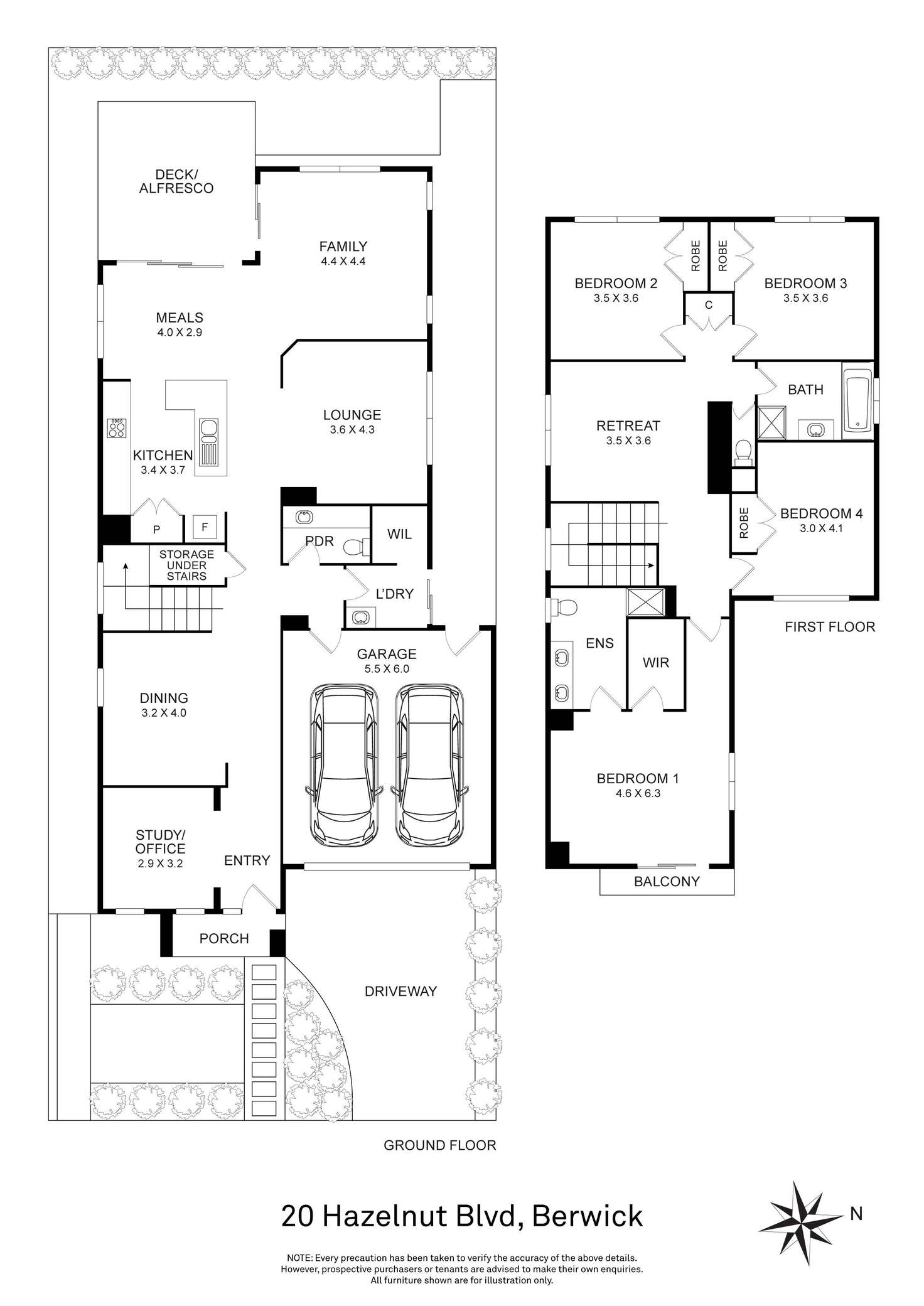 Floorplan of Homely house listing, 20 Hazelnut Boulevard, Berwick VIC 3806