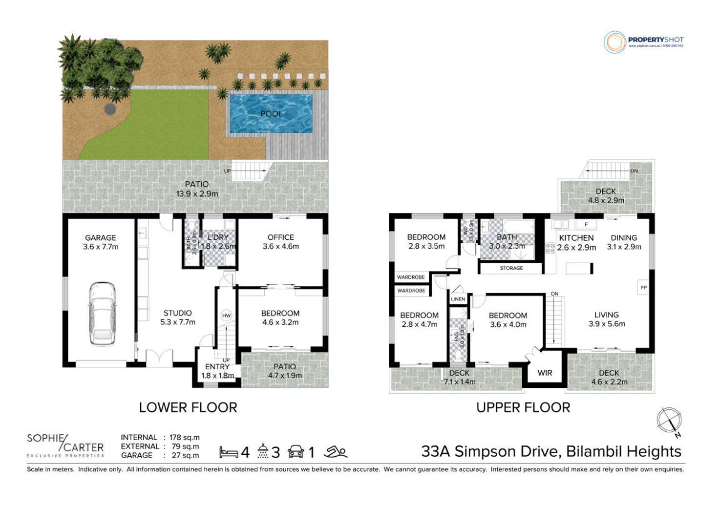 Floorplan of Homely house listing, 33A Simpson Drive, Bilambil Heights NSW 2486