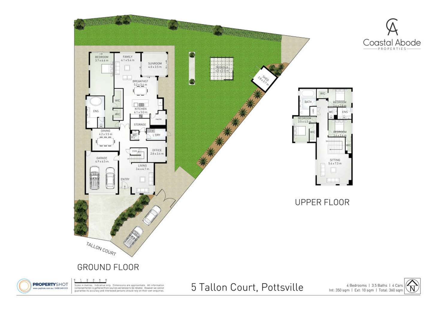 Floorplan of Homely house listing, 5 Tallon Court, Pottsville NSW 2489