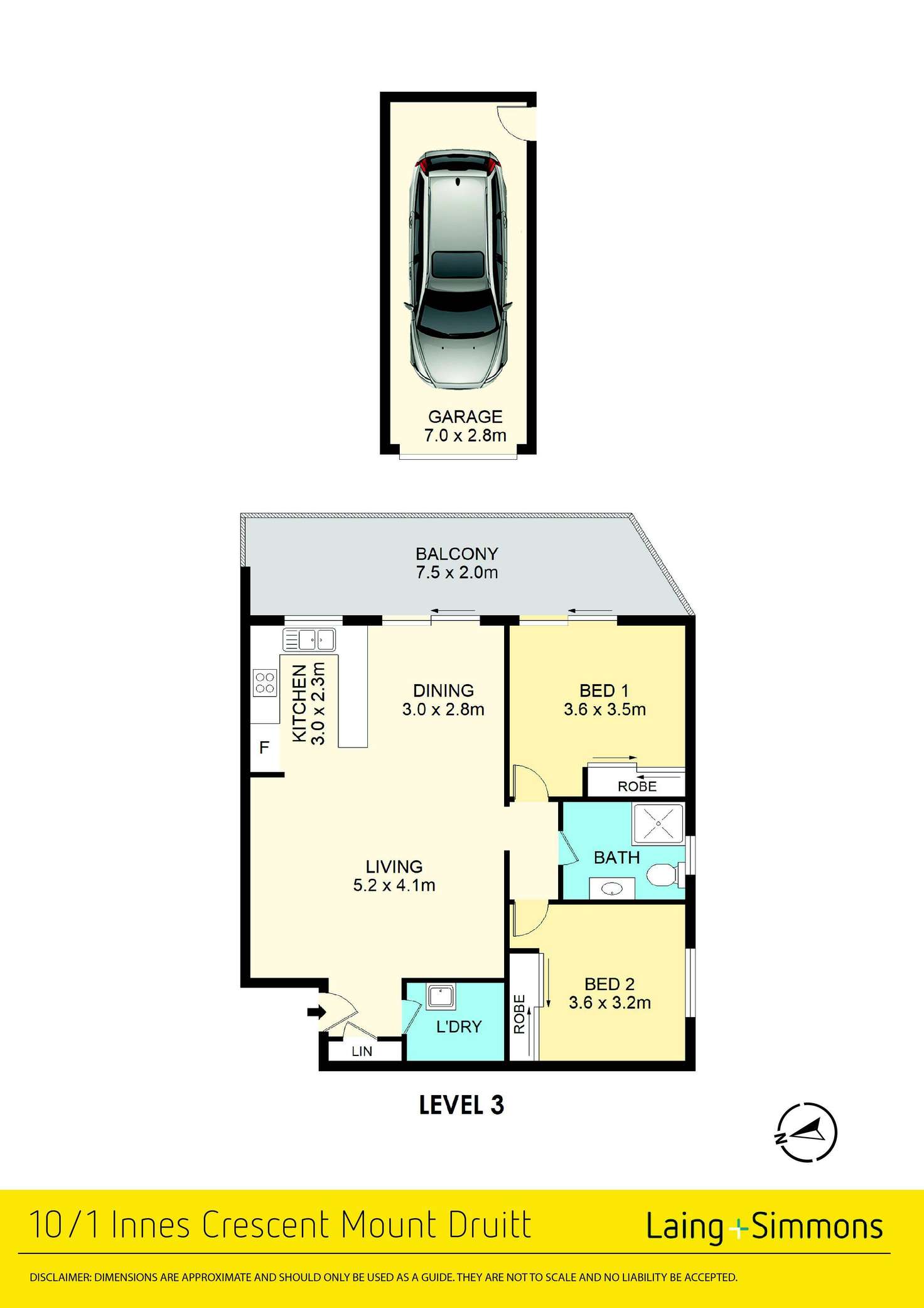 Floorplan of Homely unit listing, 10/1 Innes Crescent, Mount Druitt NSW 2770