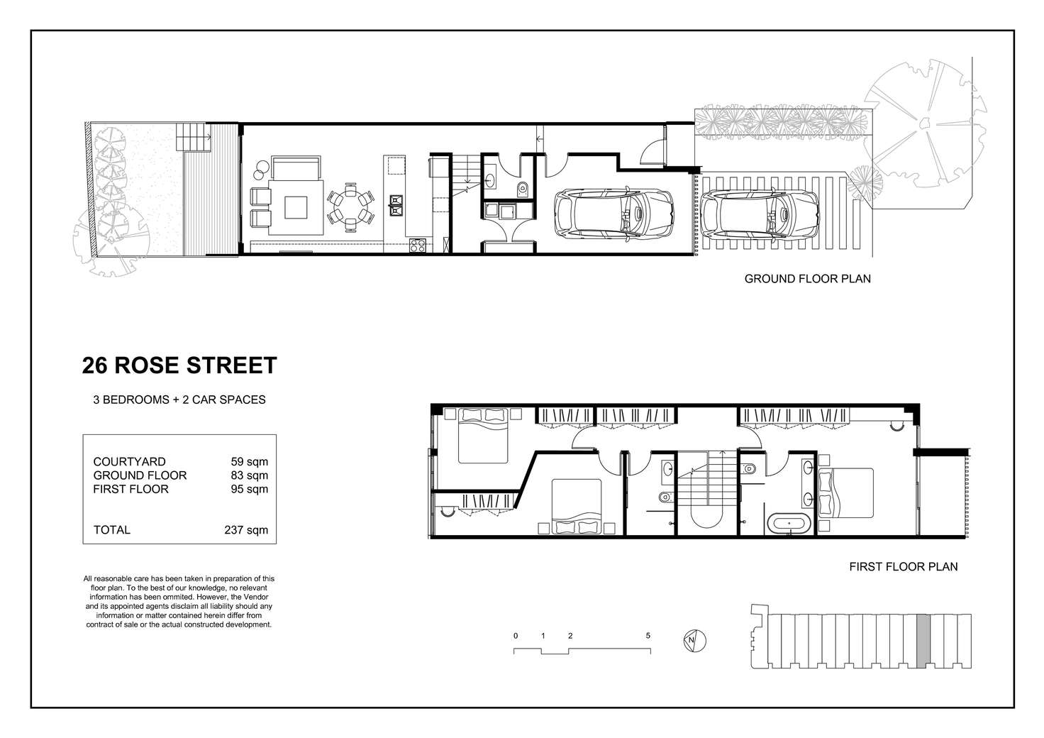 Floorplan of Homely terrace listing, 26 Rose Street, Botany NSW 2019