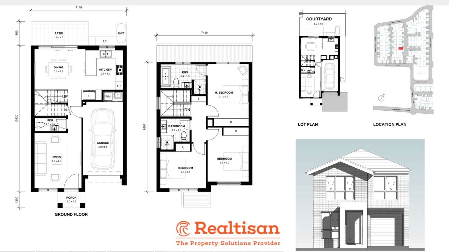 Floorplan of Homely townhouse listing, Lot 69/19 Kensington Park, Riverstone NSW 2765
