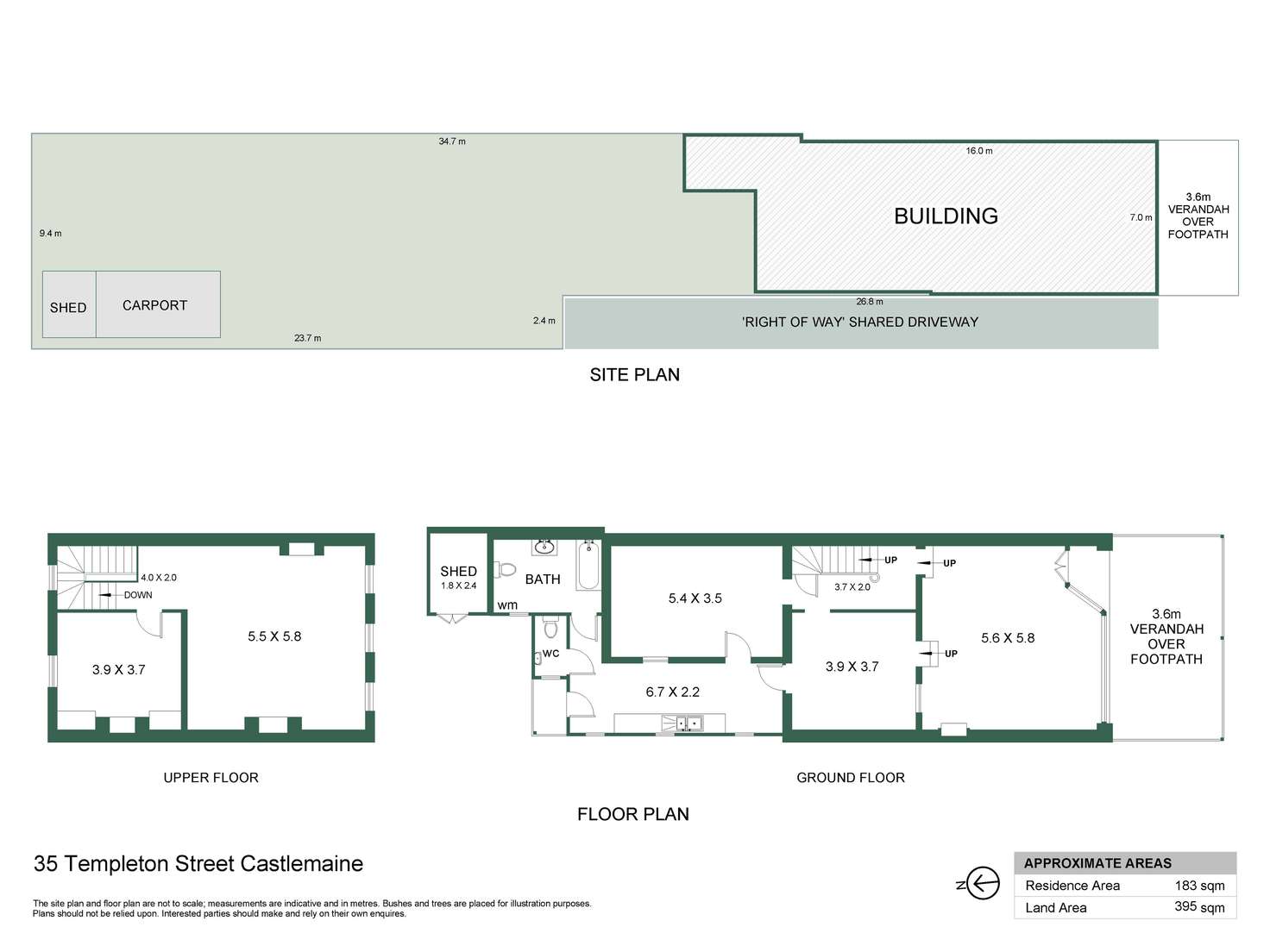 Floorplan of Homely house listing, 35 Templeton Street, Castlemaine VIC 3450