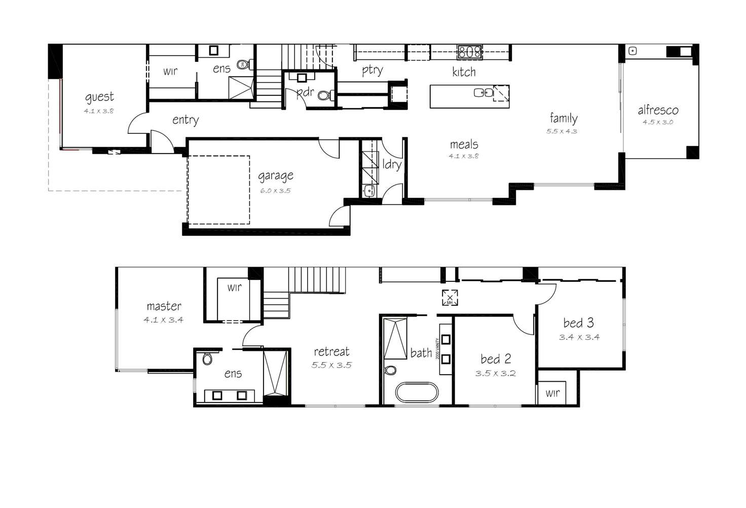 Floorplan of Homely townhouse listing, 2 Cain Court, Altona VIC 3018